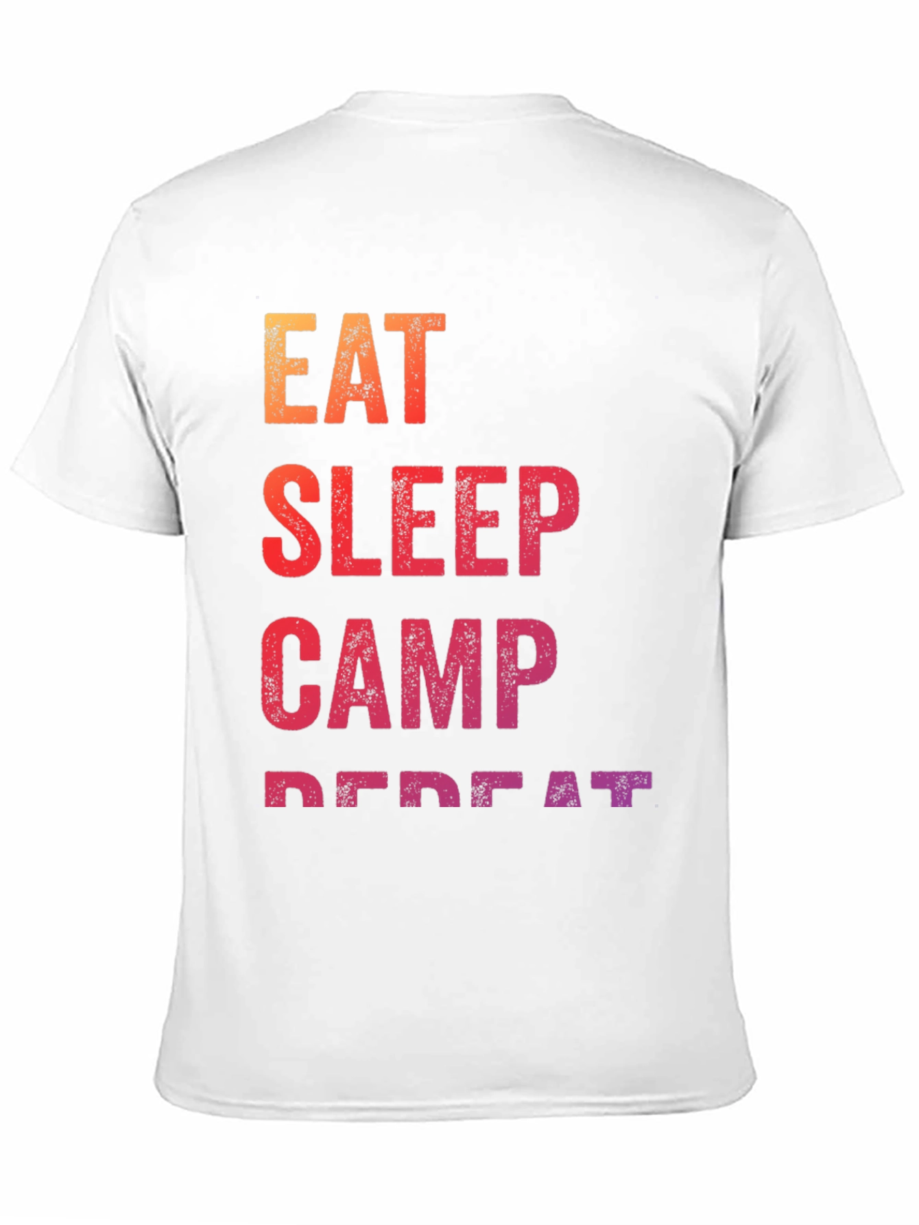 Black Eat Sleep Camp Repeat Graphic Tee view 11