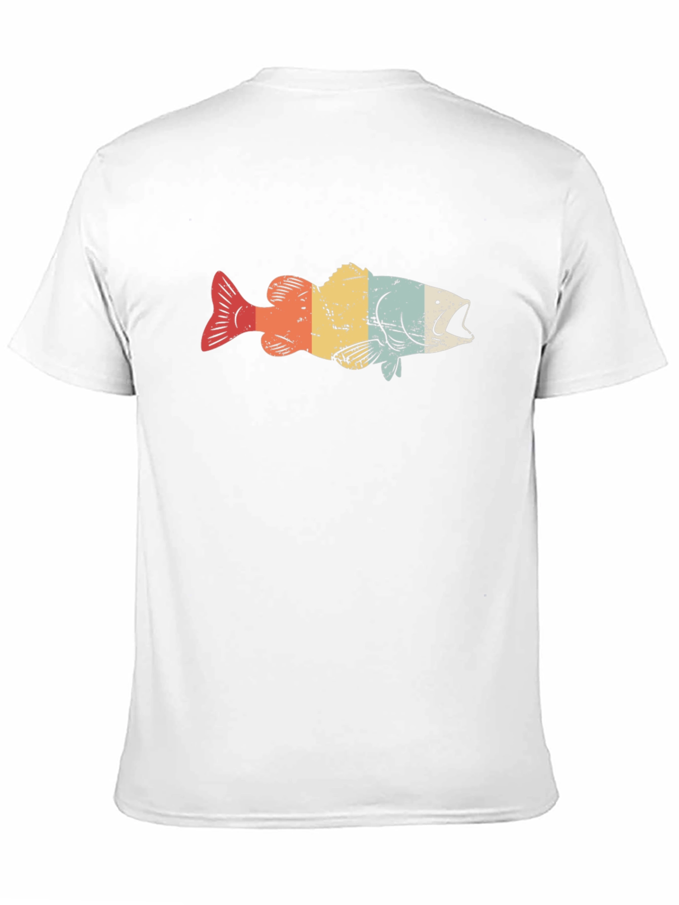 Black Retro Fish Graphic T-Shirt - Vintage Style Design view 11