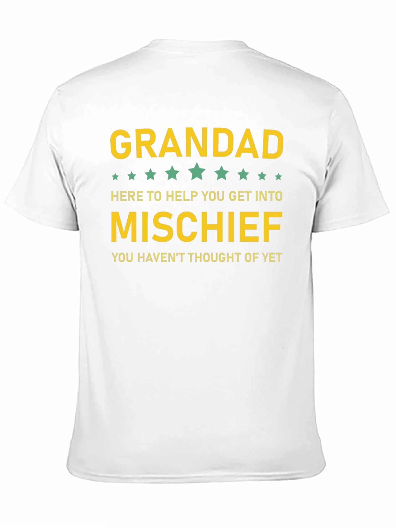 Black Grandad Mischief Maker Funny T-Shirt view 11
