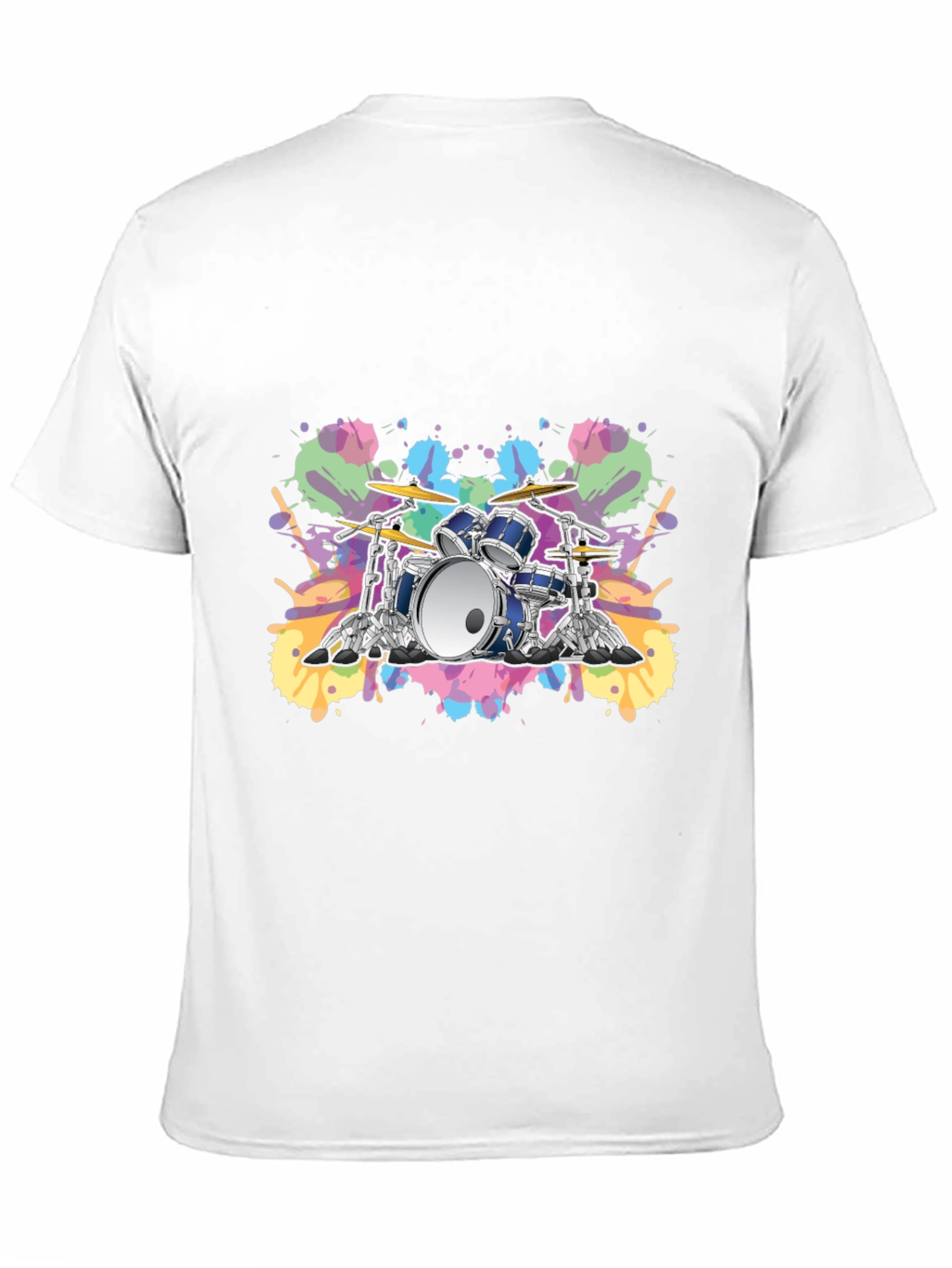 Black Drum Set Graphic Tee - Musician's Style view 11