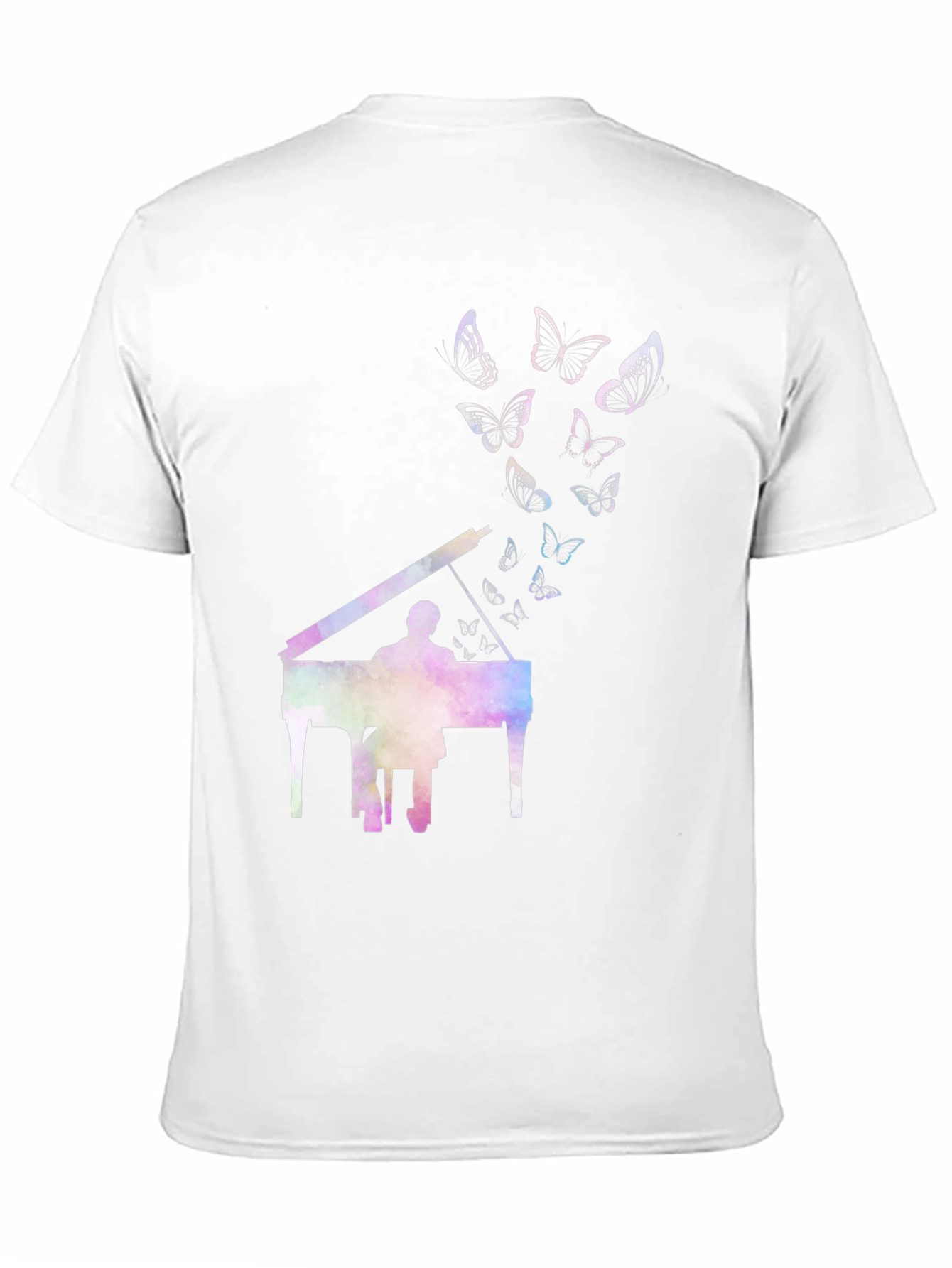 Black Piano Butterfly T-Shirt - Express Yourself view 11