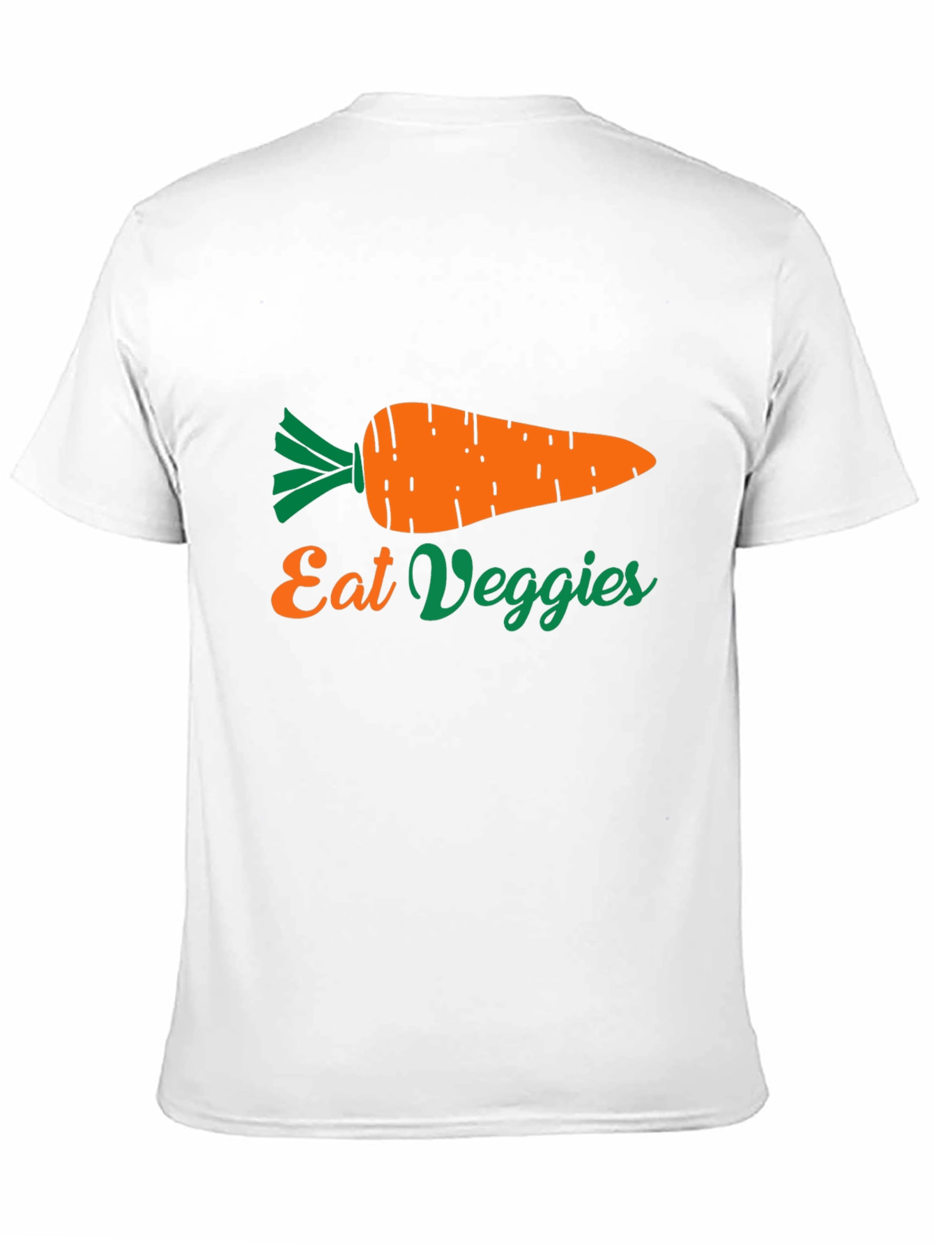 Black Eat Veggies Carrot Graphic Tee - Unisex view 11