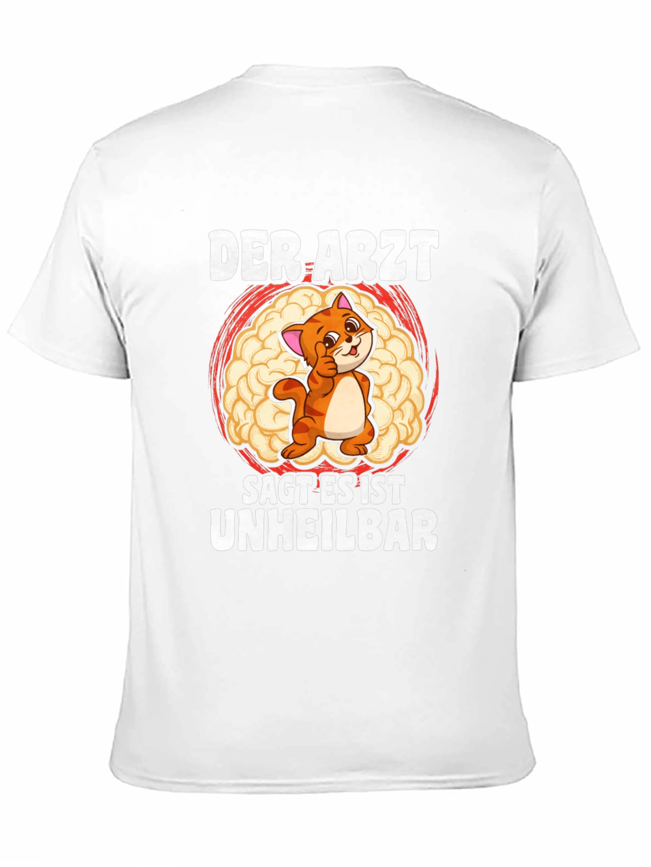 Black Der Arzt Sag T-Shirt - Cat Brain view 11