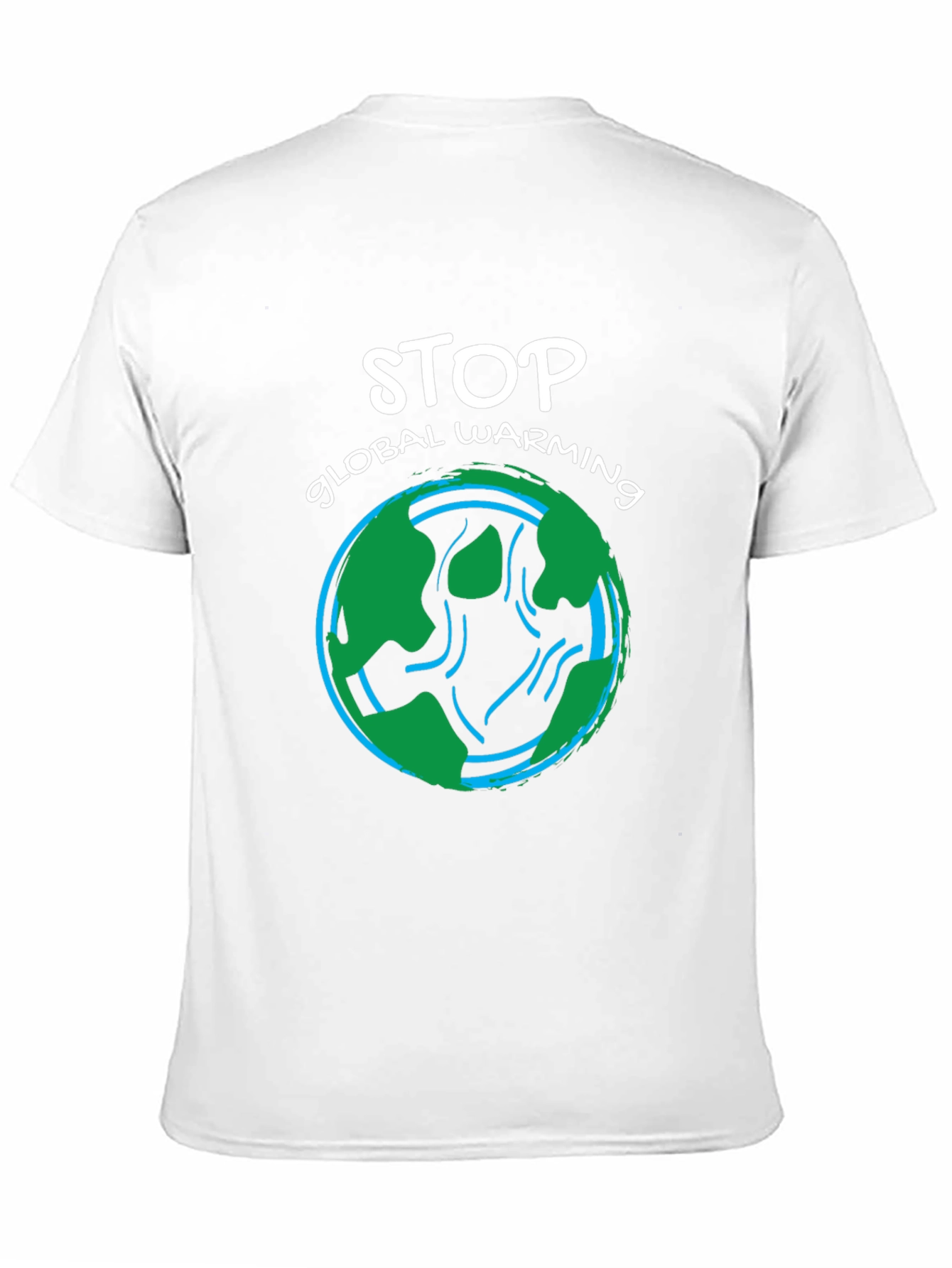 Black Stop Global Warming Graphic T-Shirt view 11