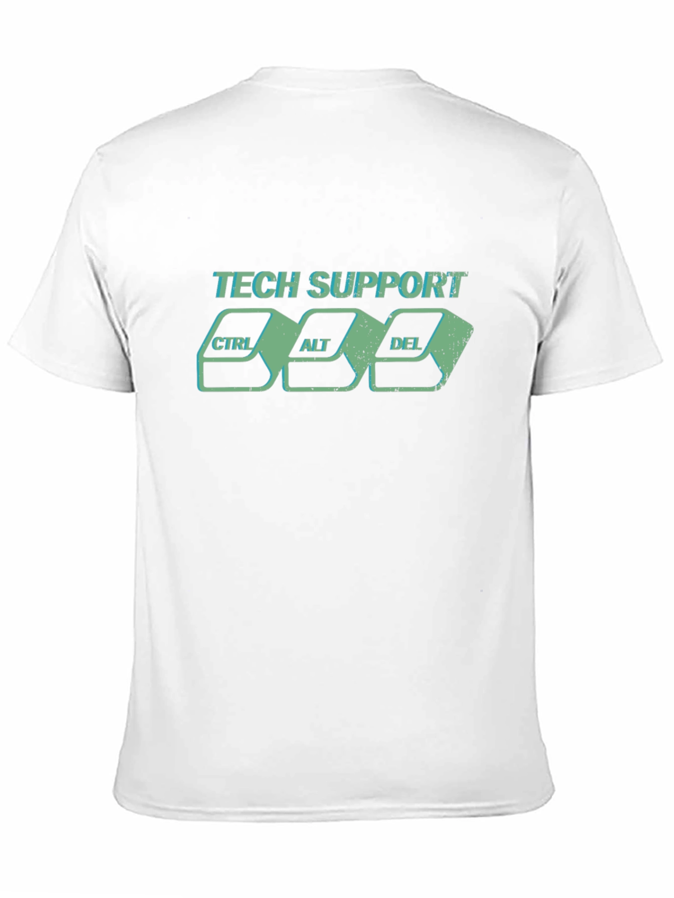 Black Tech Support CTRL ALT DEL Graphic T-Shirt view 11