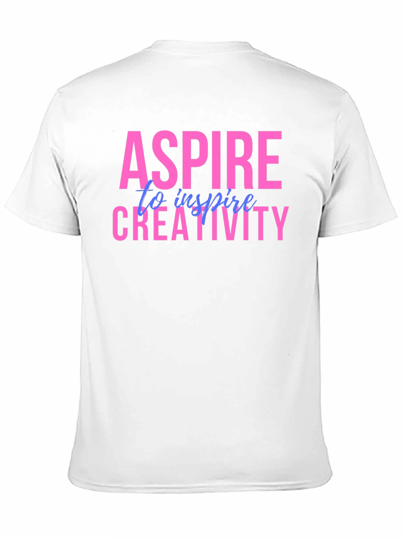Black Aspire Creativity Graphic Tee - Unisex Black T-Shirt view 11