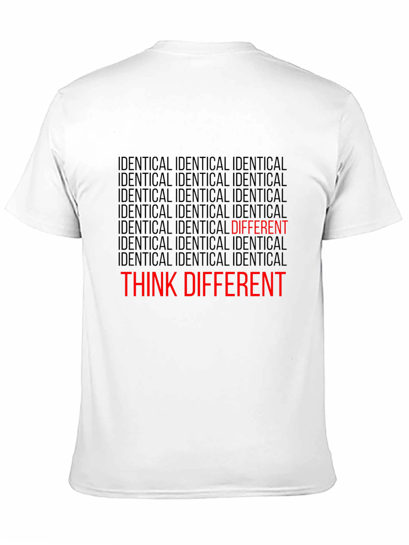 Black Think Different Graphic Tee view 11