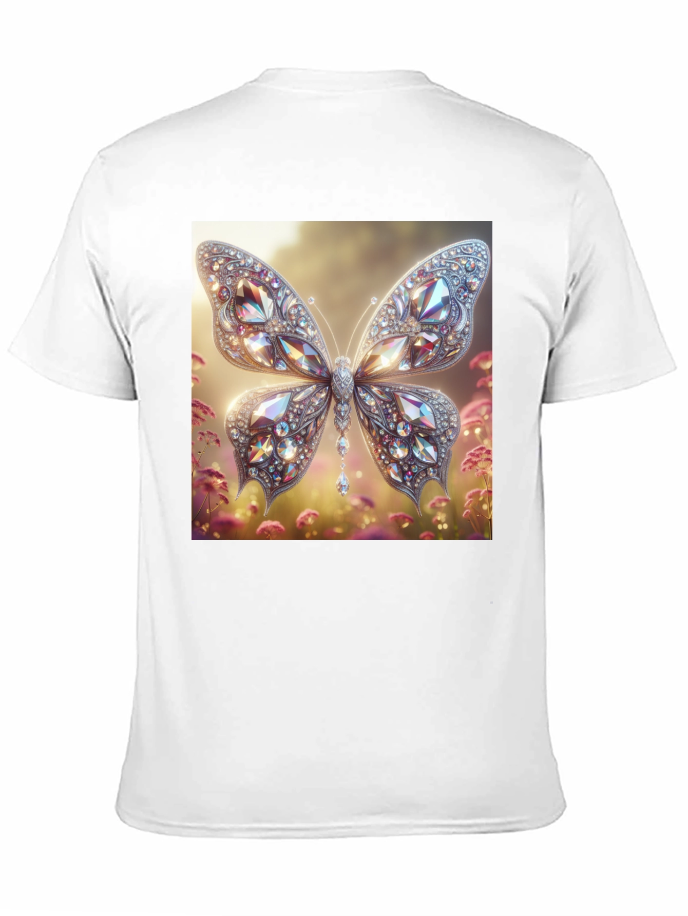 Black Diamond Butterfly Graphic Tee - Stylish Men's T-Shirt view 11