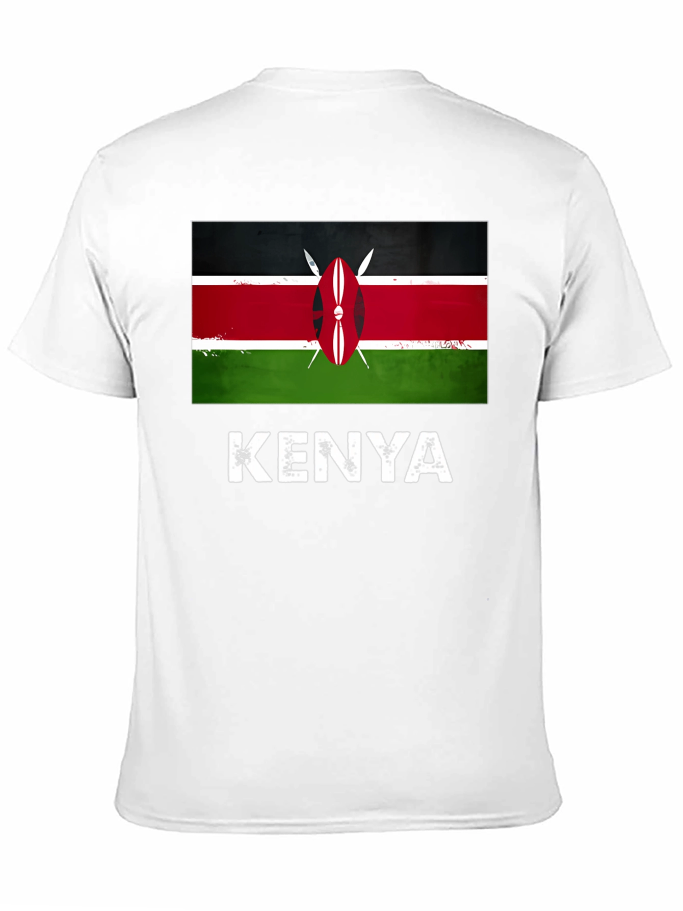 Kenya Flag T-Shirt - Black Graphic Tee - 11