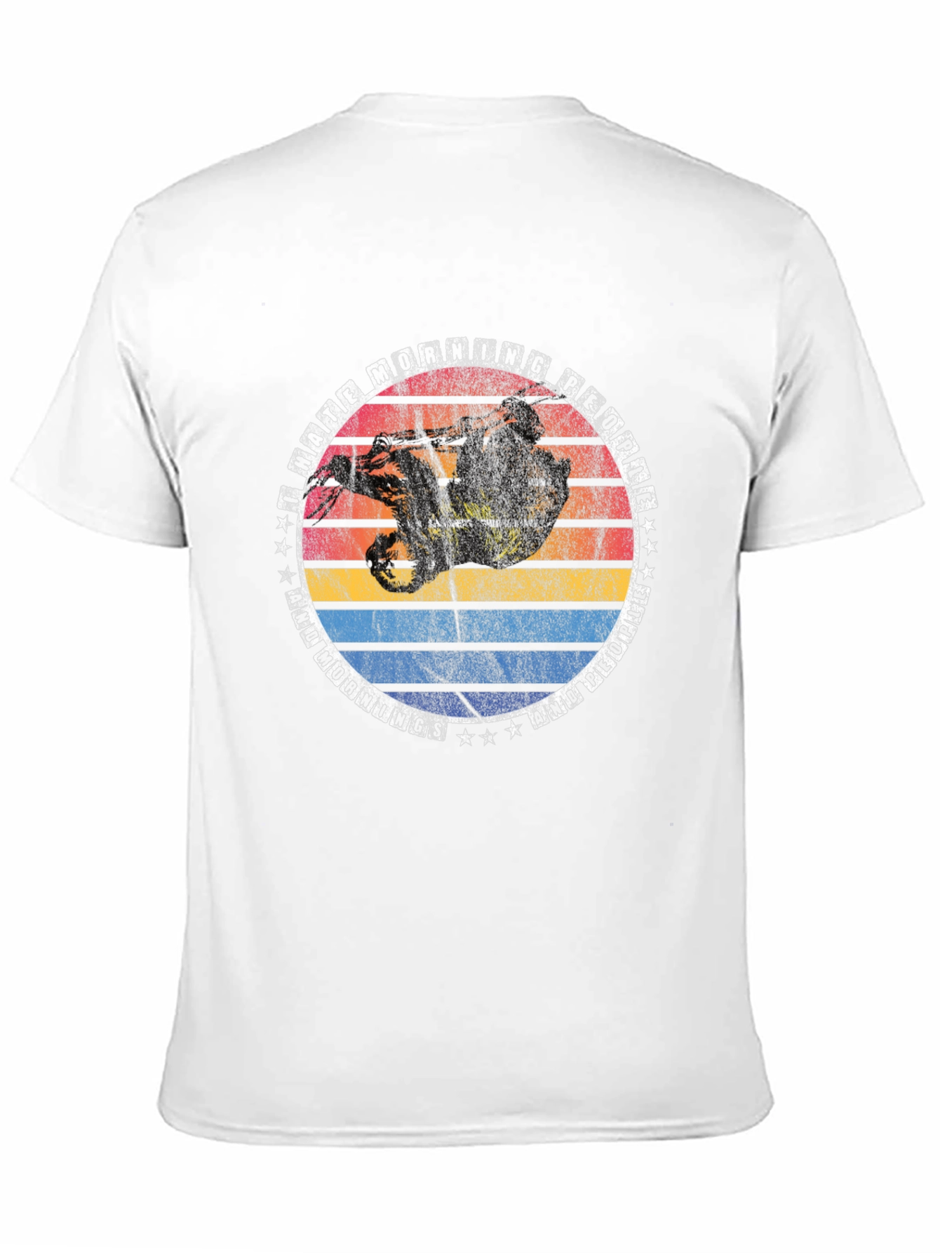 Black Retro Sloth T-Shirt - Cool Animal Graphic Tee view 11