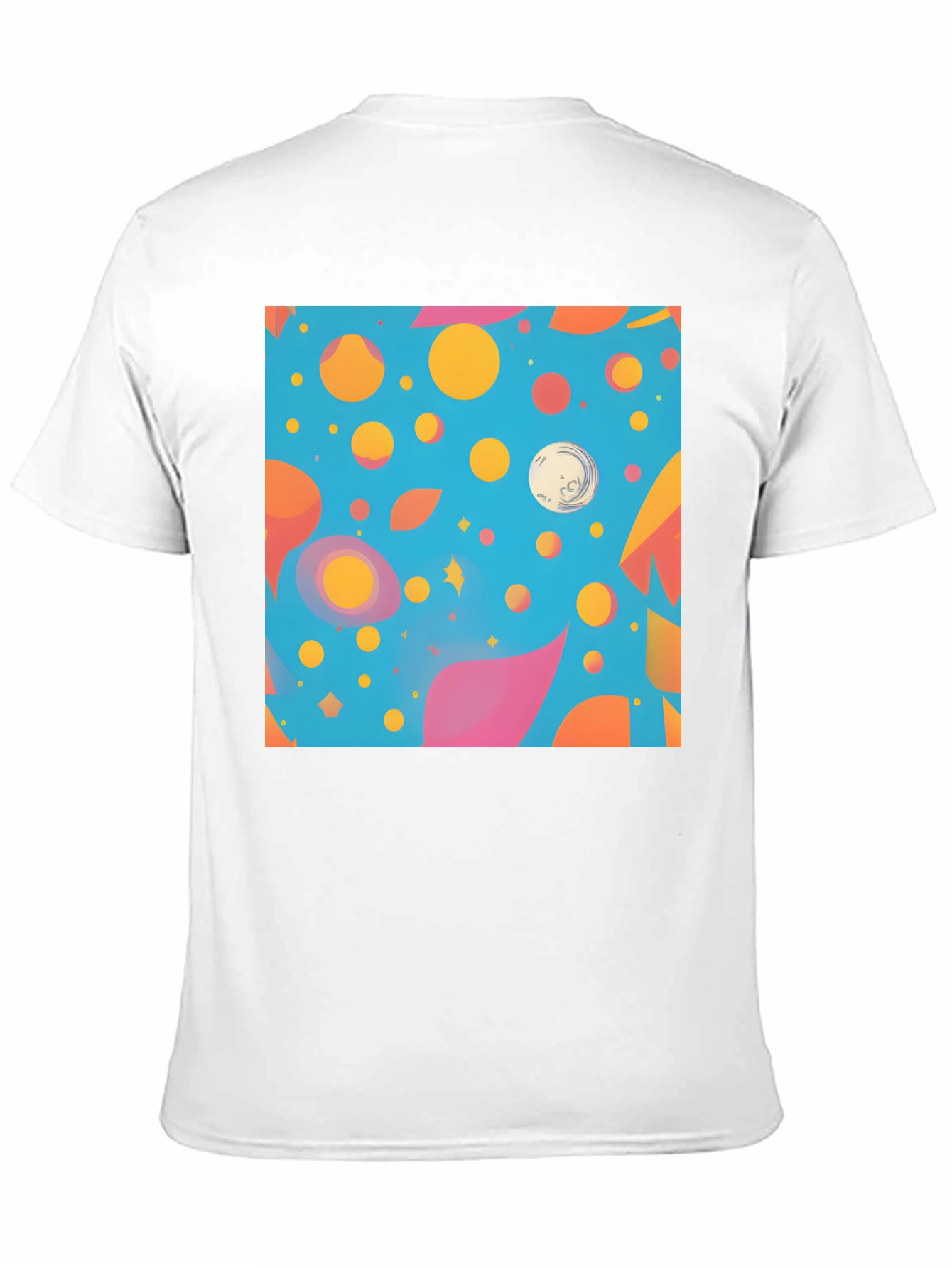 Black Funky Pattern T-Shirt: Colorful Abstract Design view 11