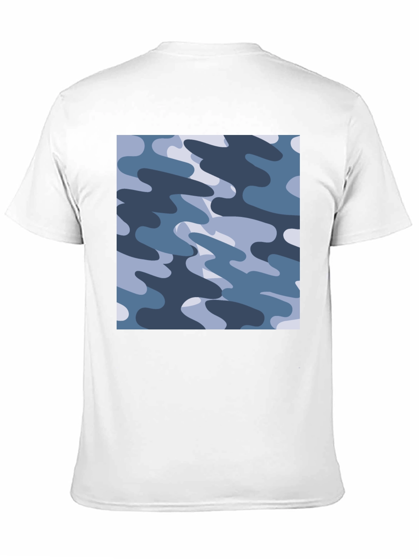Black Men's Black Camouflage Print T-Shirt view 11