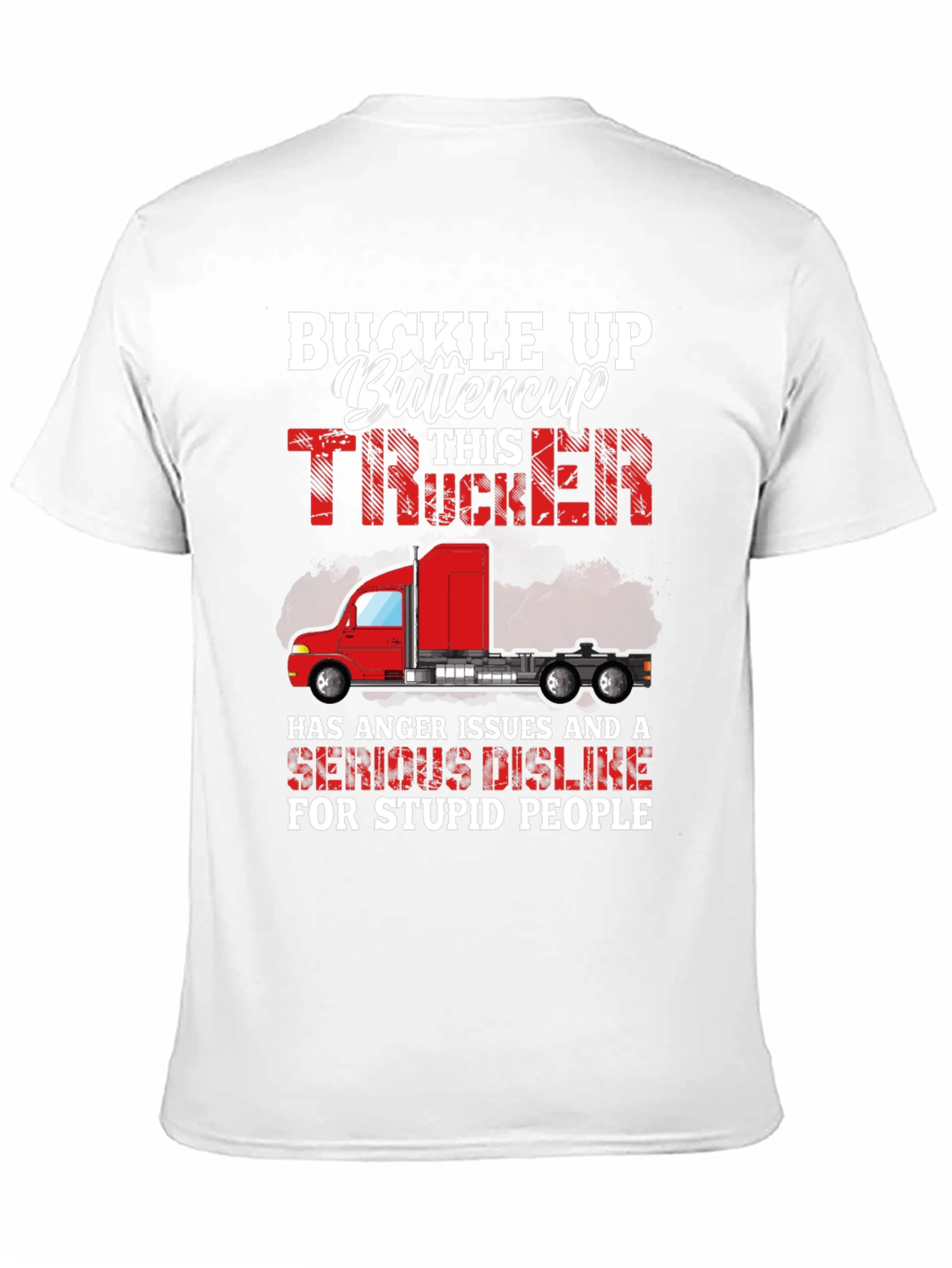 Black Buckle Up Trucker Graphic Tee view 11