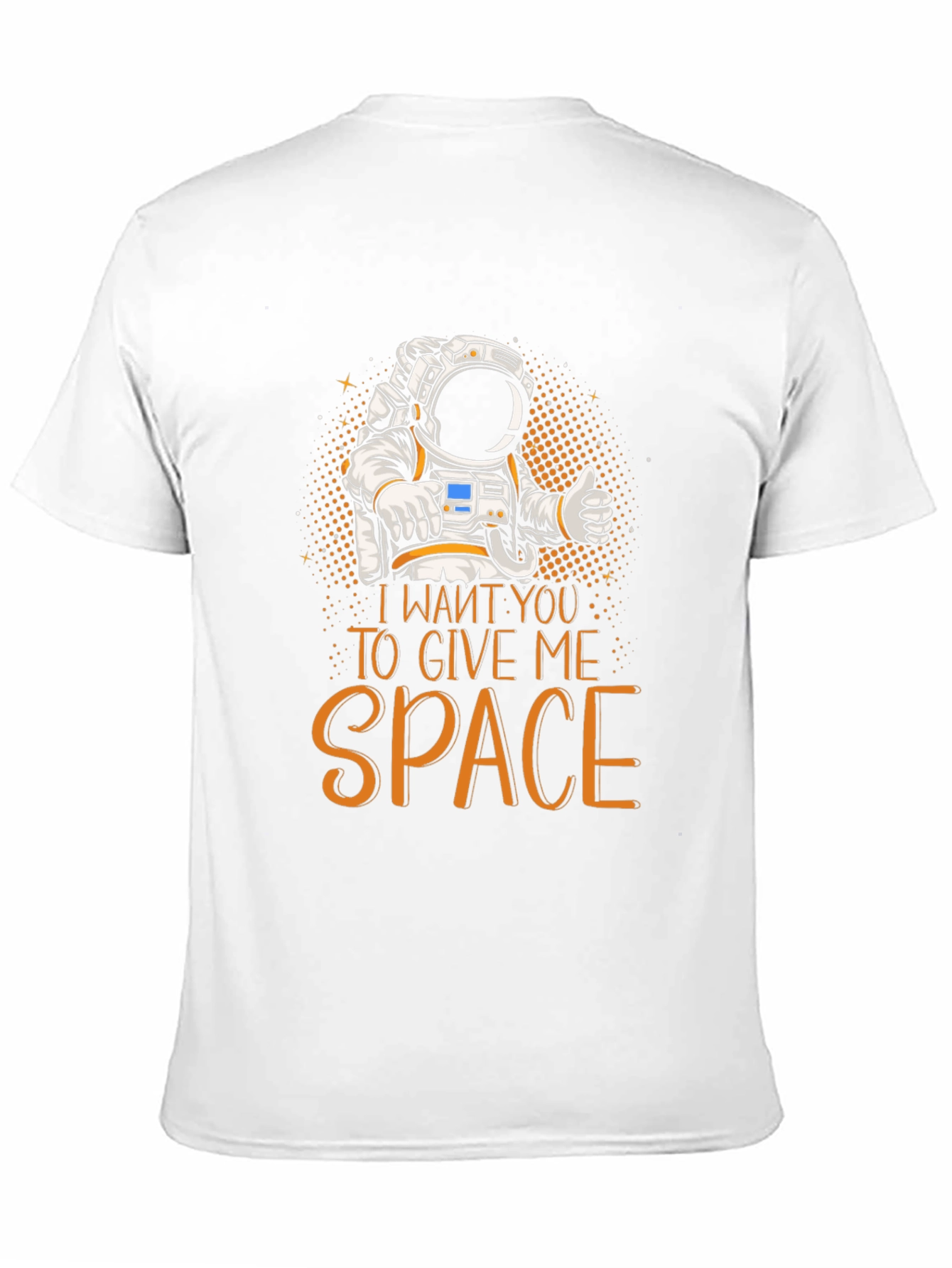 Black Give Me Space Astronaut Graphic T-Shirt view 11