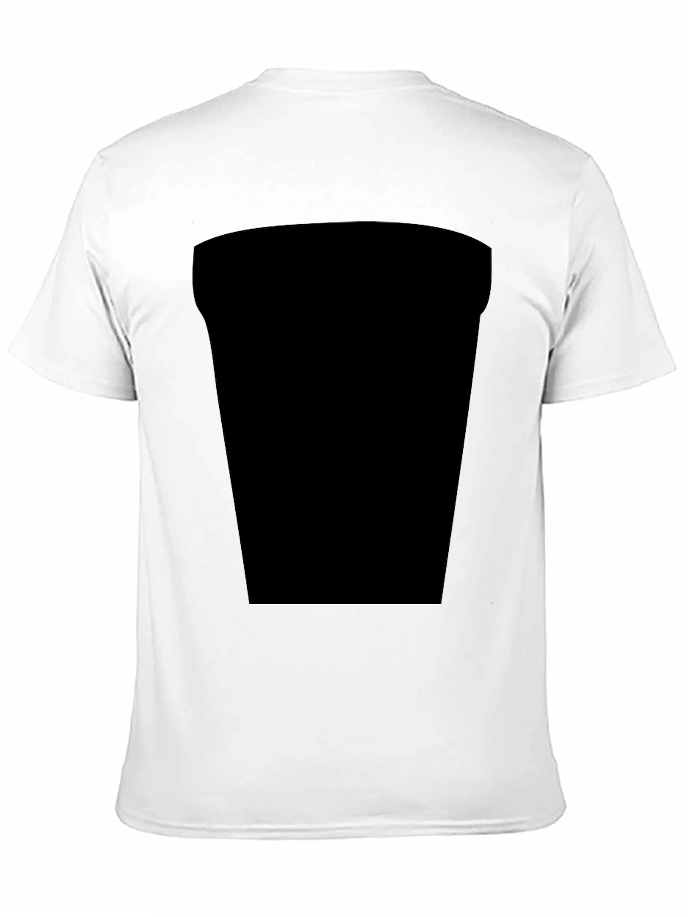 Black Black Casual Tee with Design Space view 11