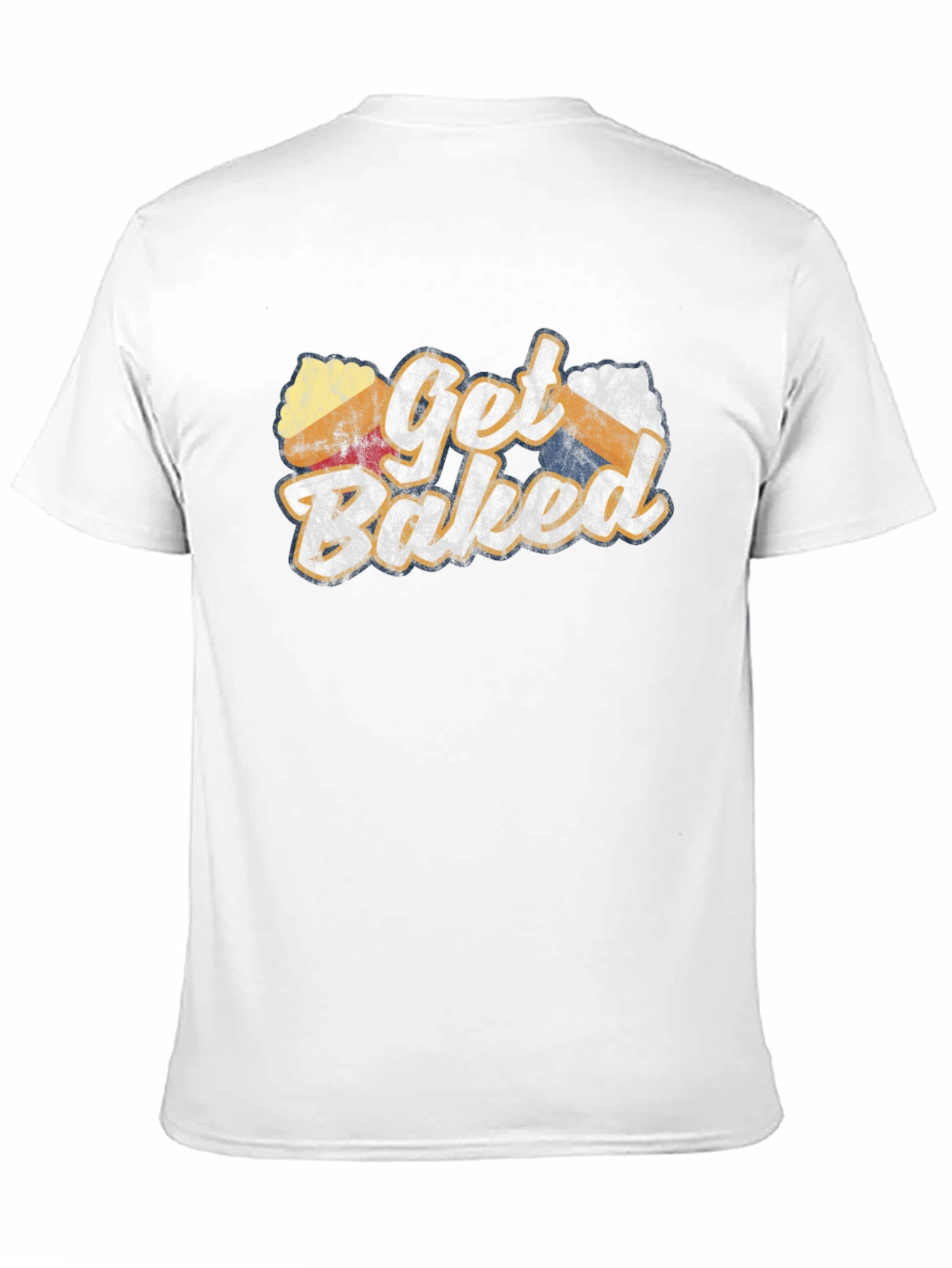 Black Get Baked Novelty Graphic T-Shirt view 11