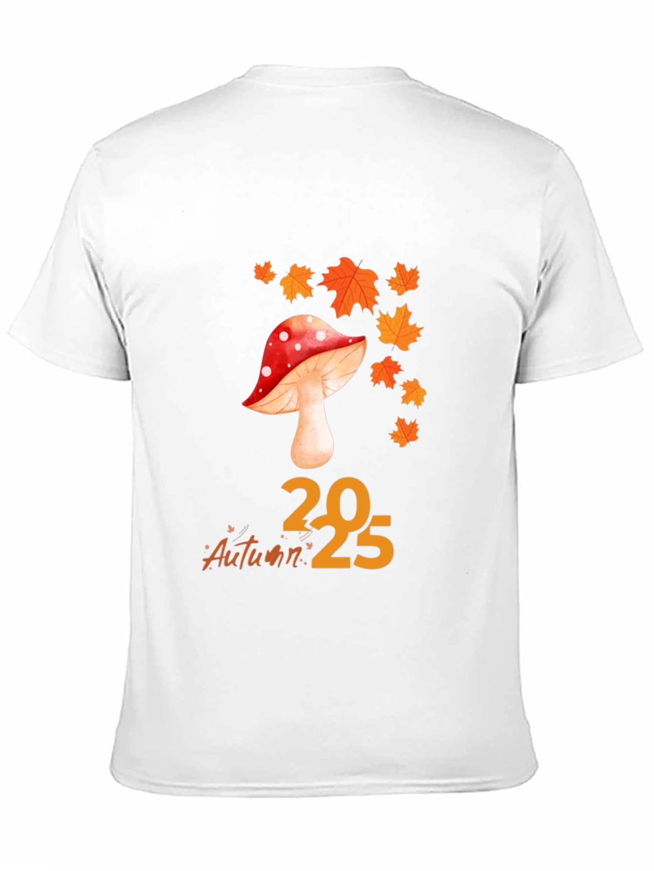 Black Autumn Mushroom Graphic Tee - Comfortable Everyday Wear view 11