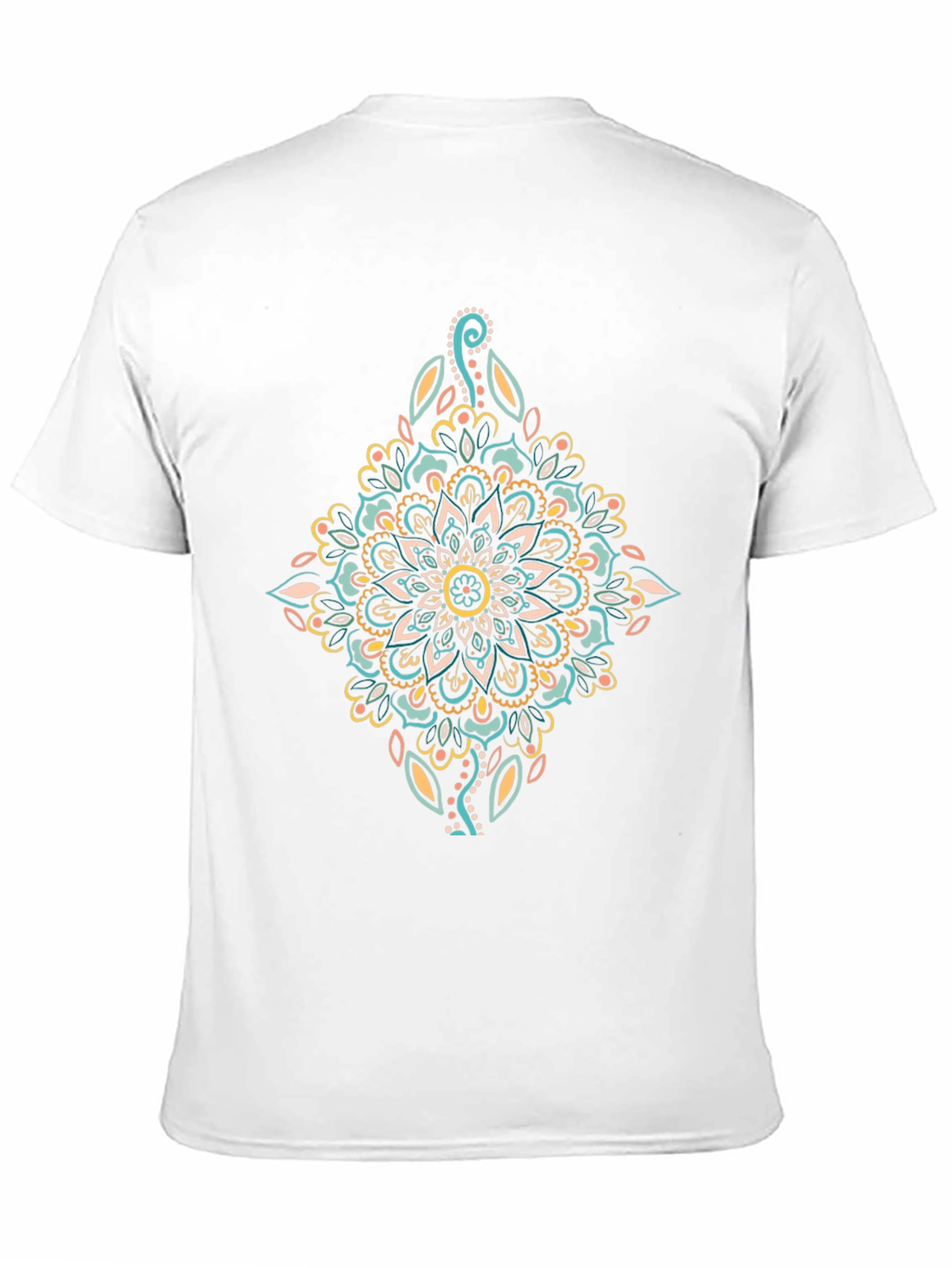 Black Mandala Graphic Print Black T-Shirt view 11
