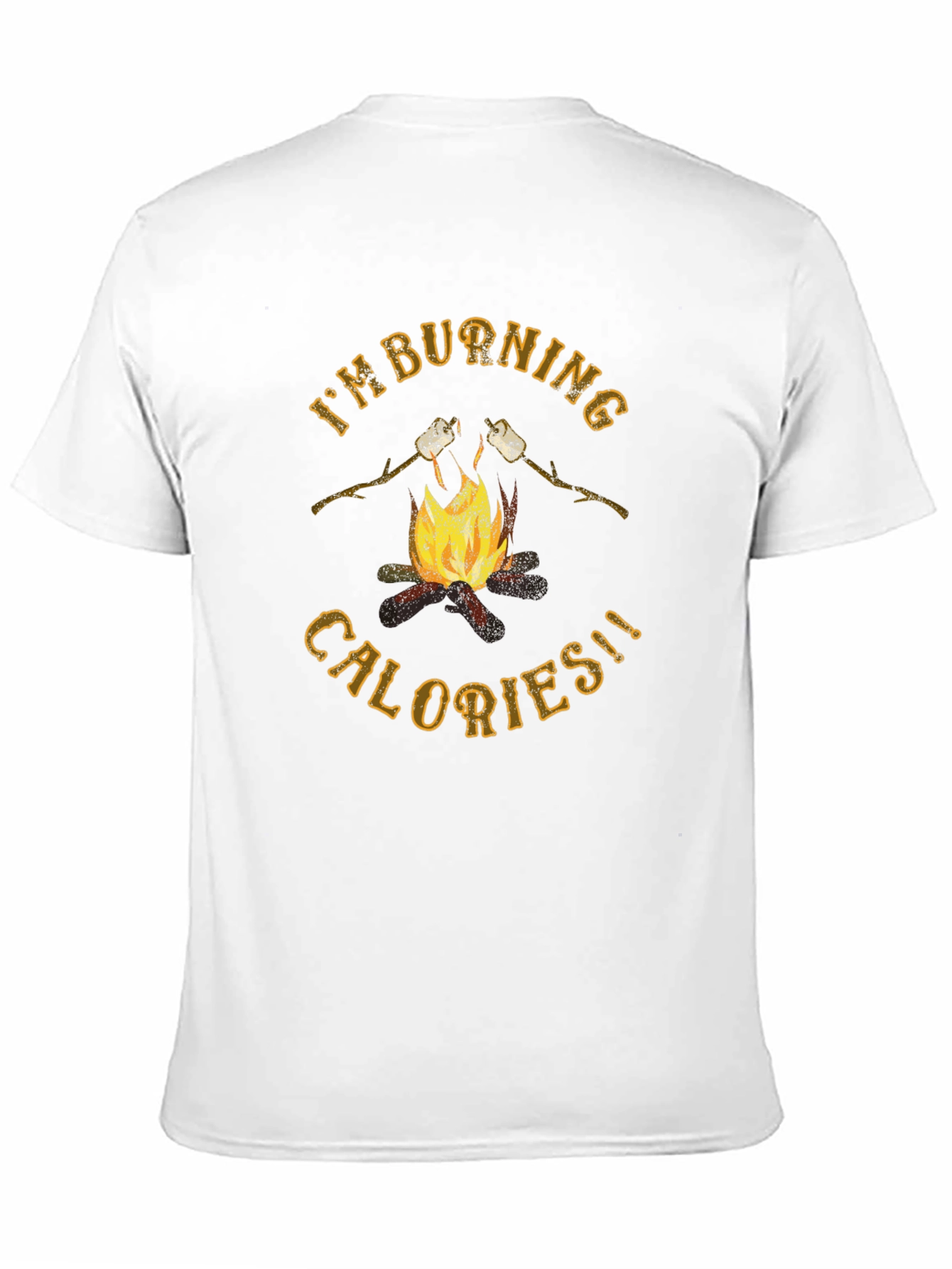 Burning Calories Marshmallow Campfire Graphic Tee - 11