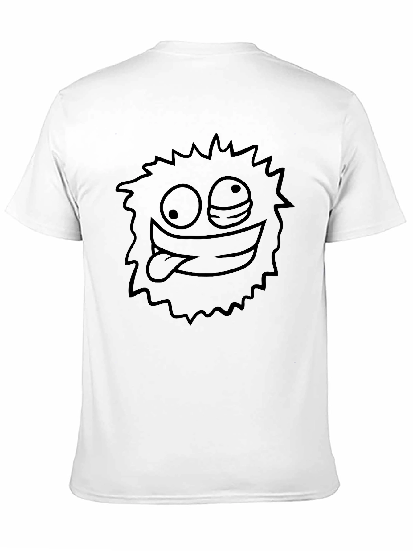 Black Funny Monster Graphic Black Tee view 11