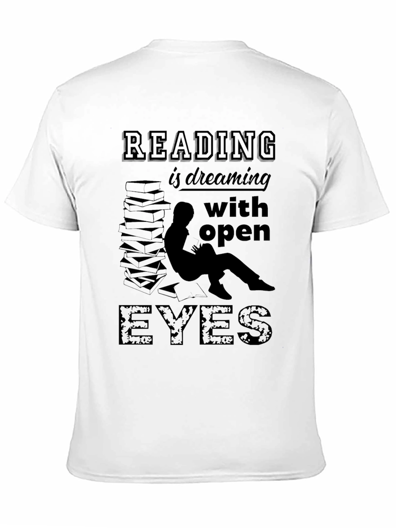 Black Reading is Dreaming T-Shirt view 11