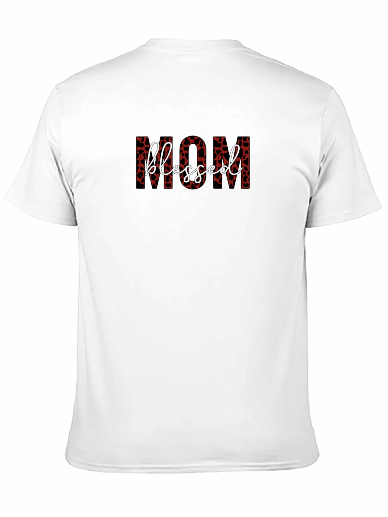 Black Stylish MOM Heart Print Black T-Shirt  view 11
