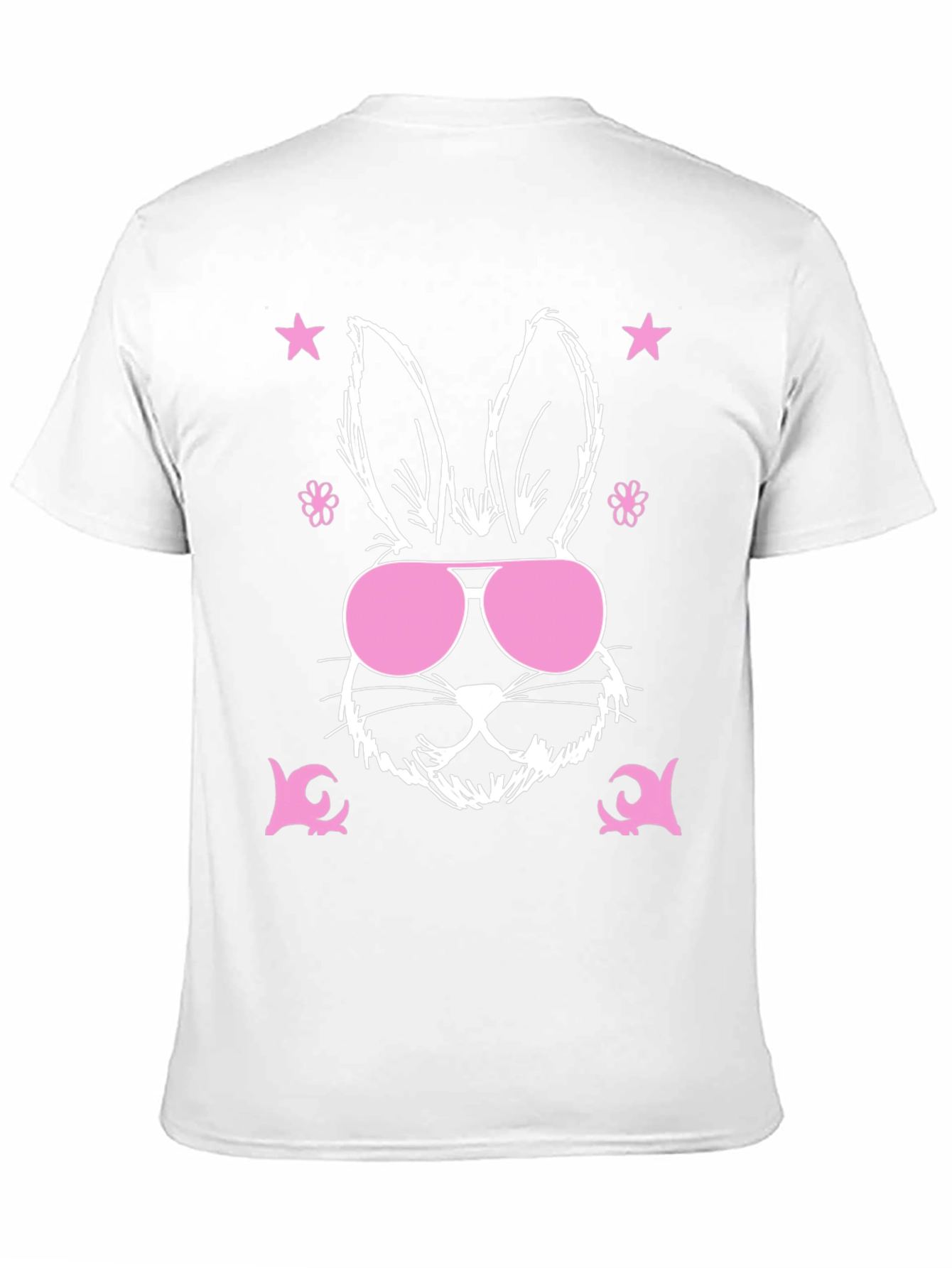 Black Cool Bunny Graphic Tee - Easter Vibes view 11