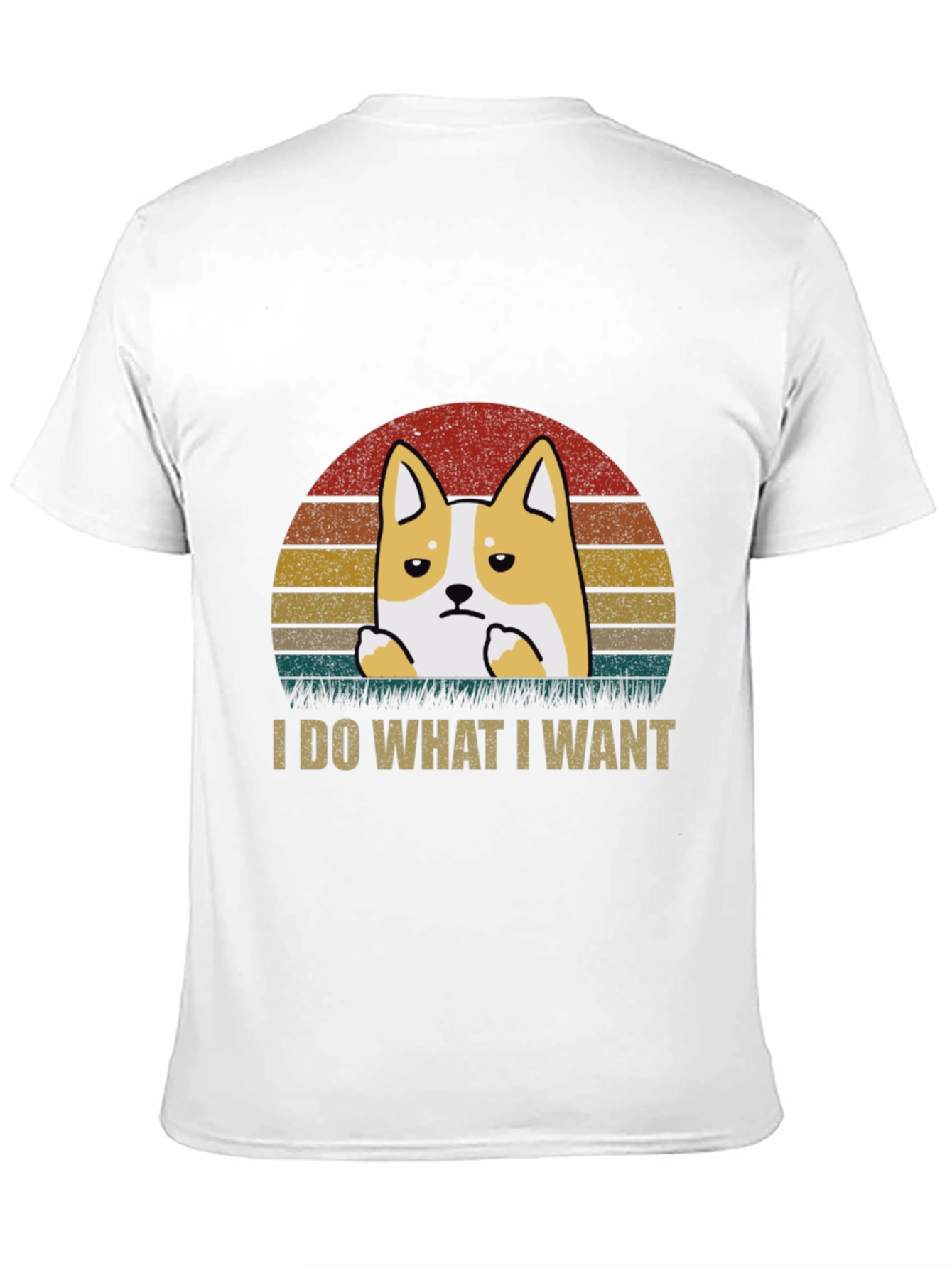 Black I Do What I Want Corgi T-Shirt view 11