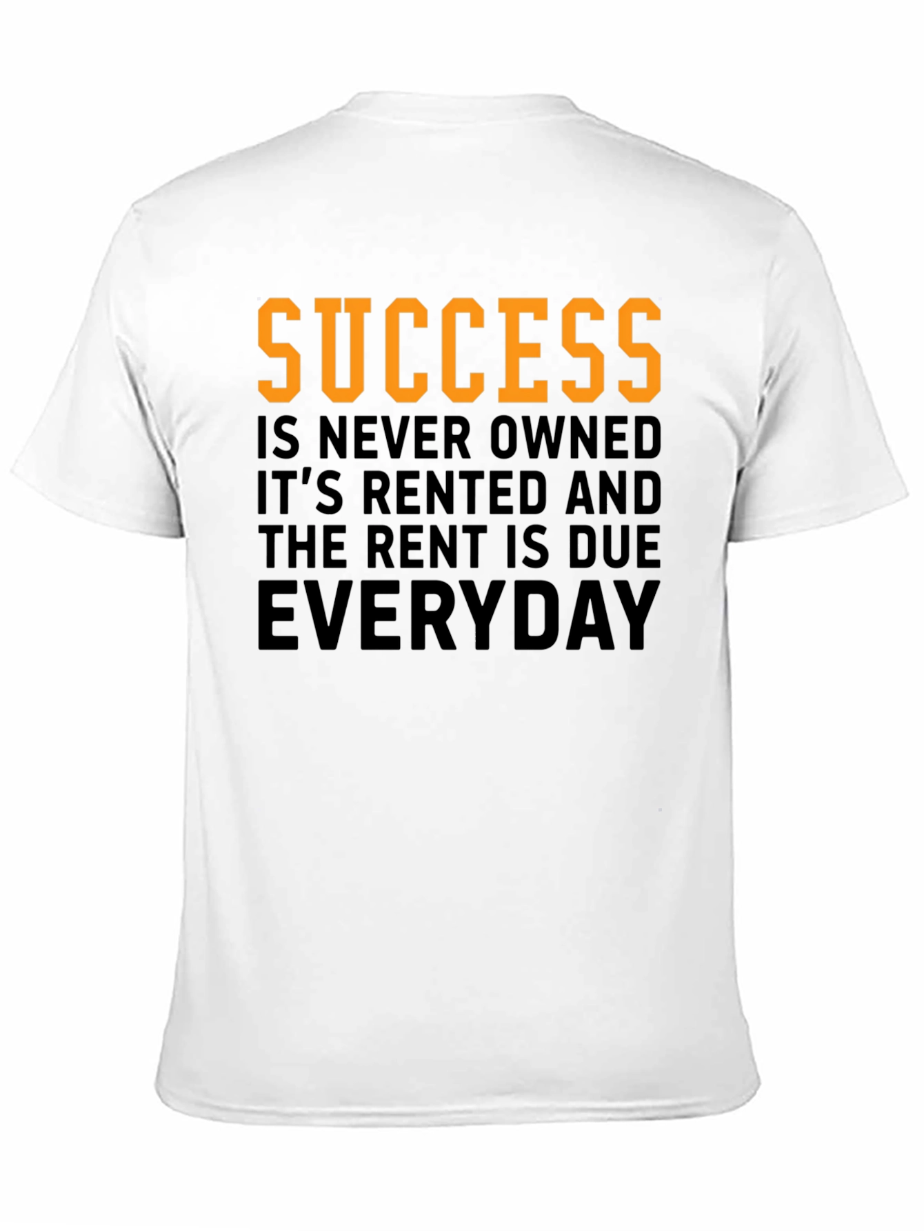 Black Success Rent Due Everyday Graphic Tee view 11