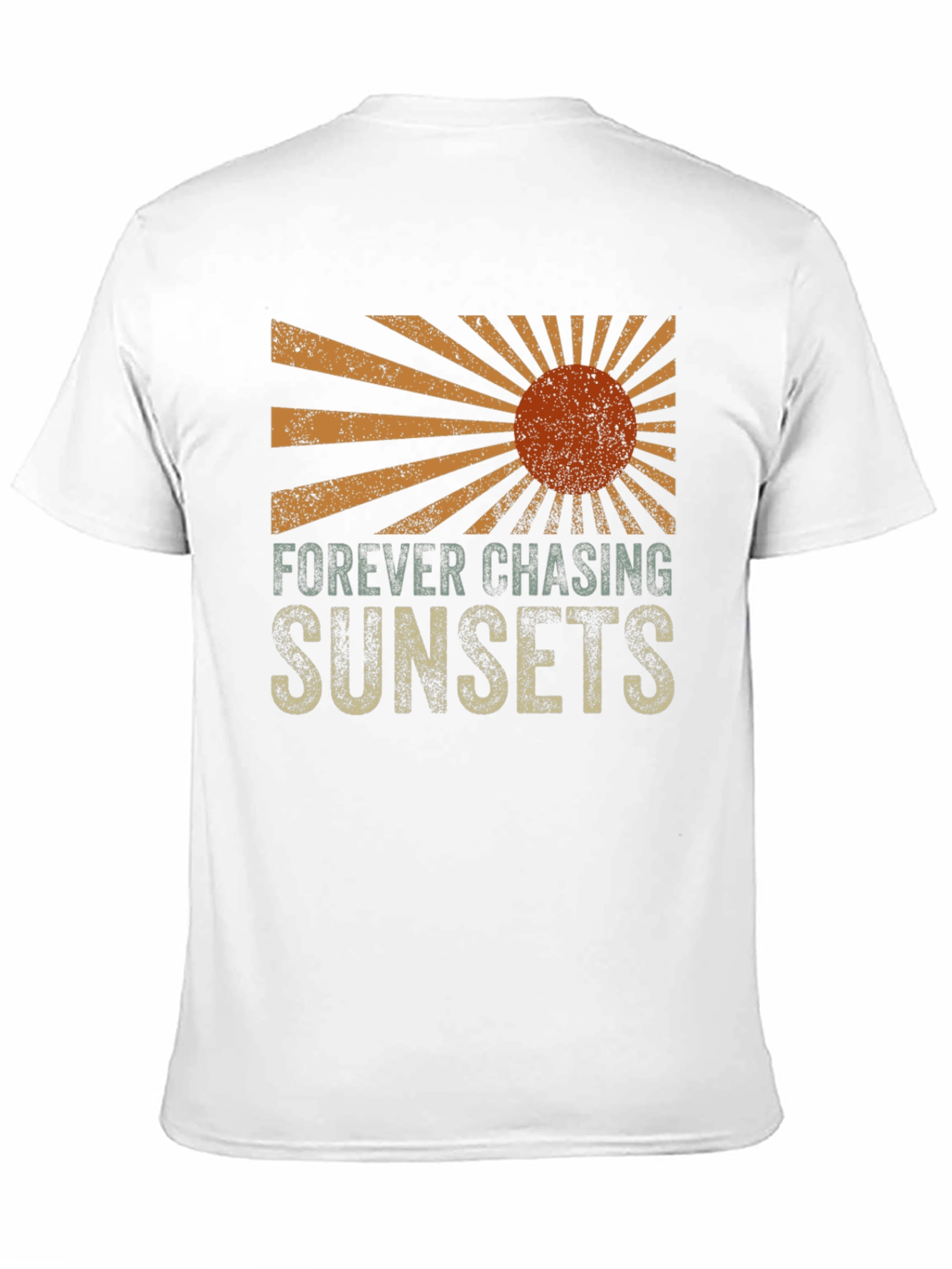 Black Sunset Chaser Graphic Tee - Retro Design view 11