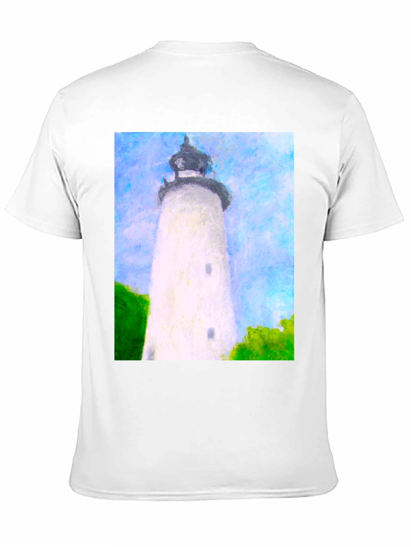Lighthouse Art Graphic T-Shirt - Coastal Style Tee - 11