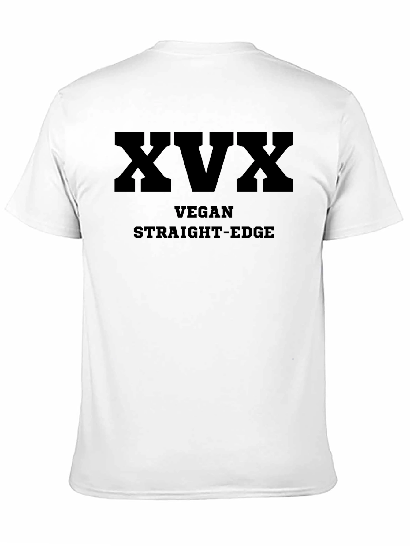 Black XVX Vegan Straight Edge Black T-Shirt view 11