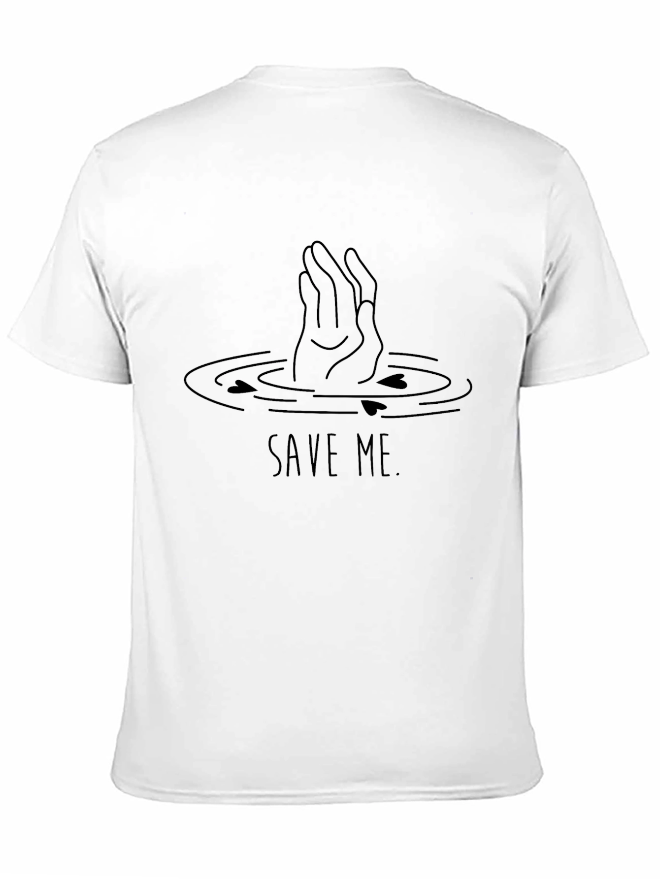 Black Save Me Graphic Tee - Black Short Sleeve view 11