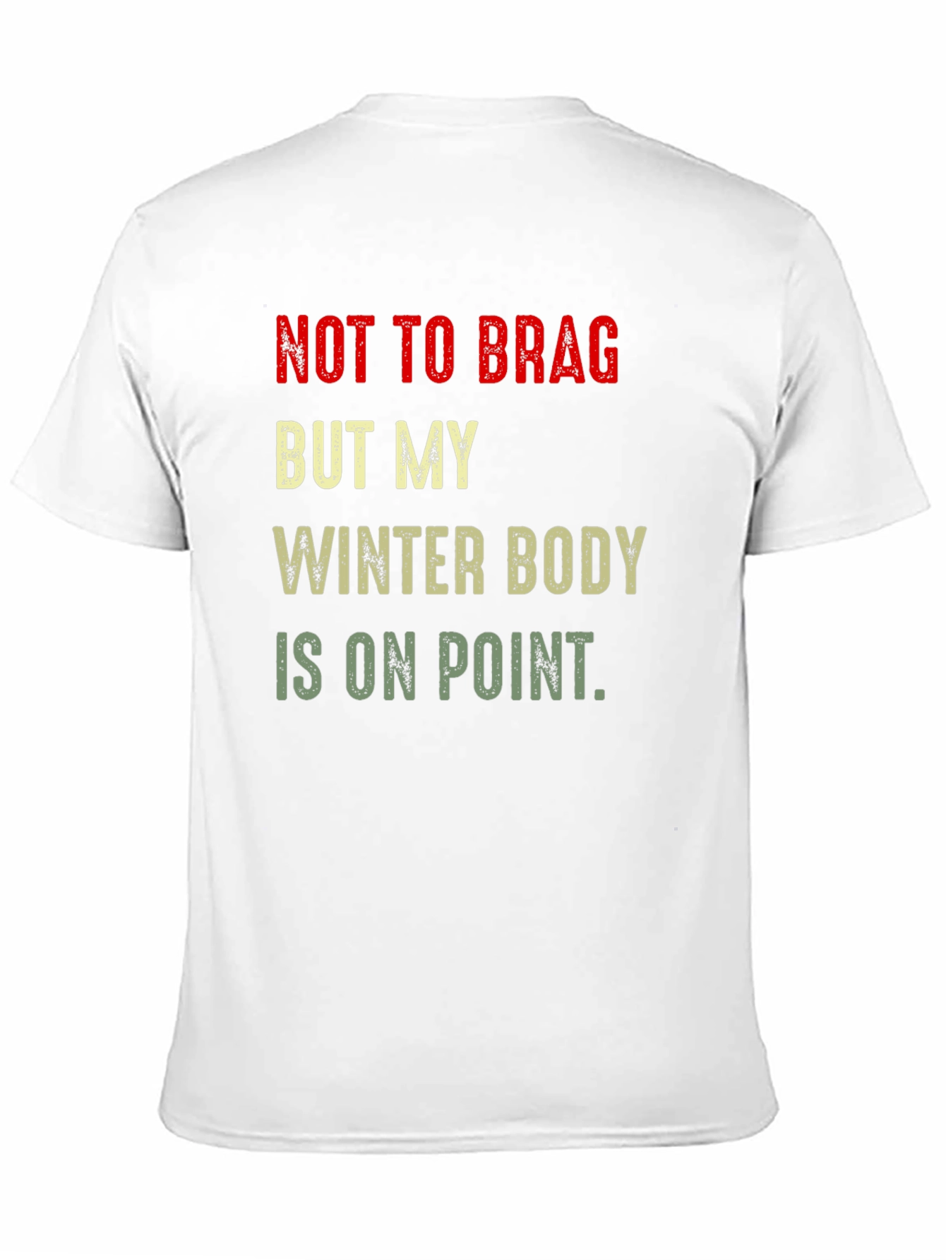 Black Winter Body On Point T-Shirt - Funny Graphic Tee view 11