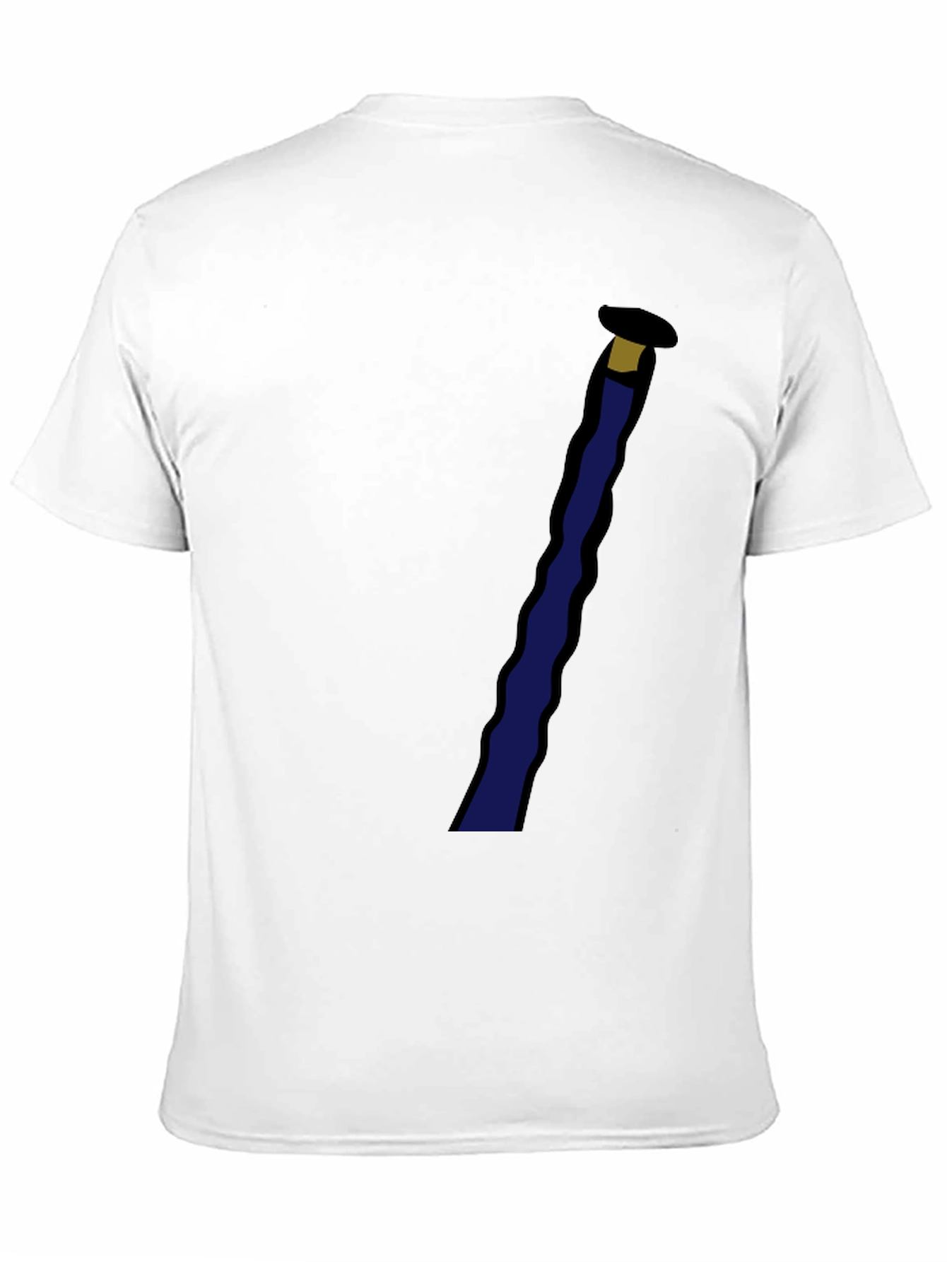 Black Novelty Black T-Shirt with Staff Graphic view 11