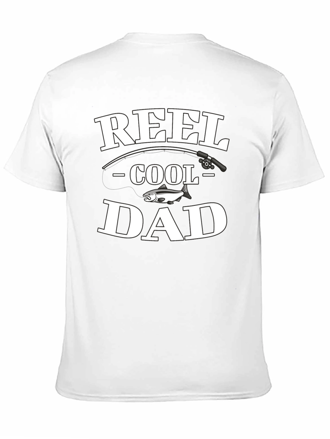 Black Reel Cool Dad Black Cotton T-Shirt view 11