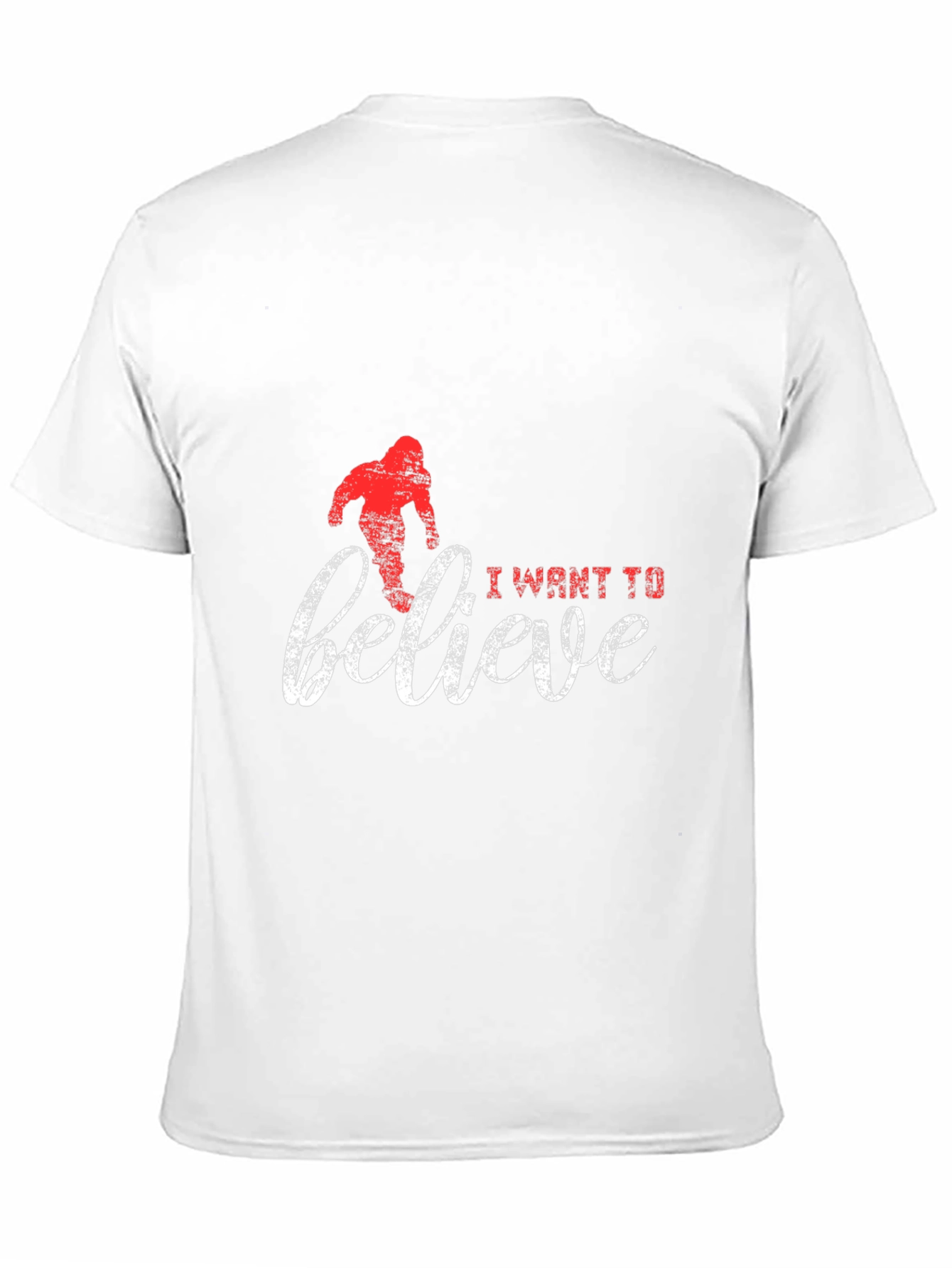 Black I Want To Believe Bigfoot Graphic Tee view 11