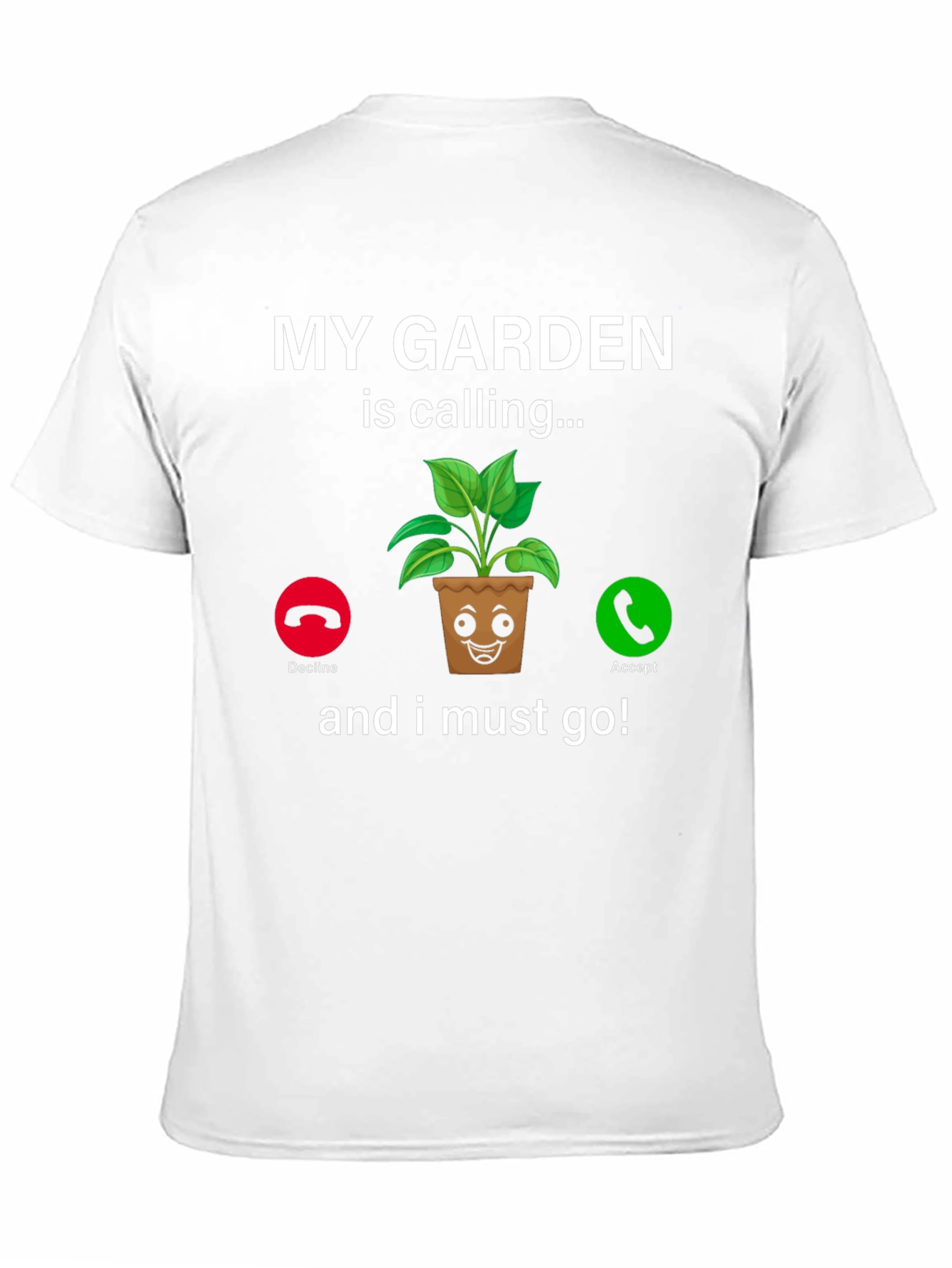 Black My Garden Is Calling T-Shirt Funny Gardener Tee view 11