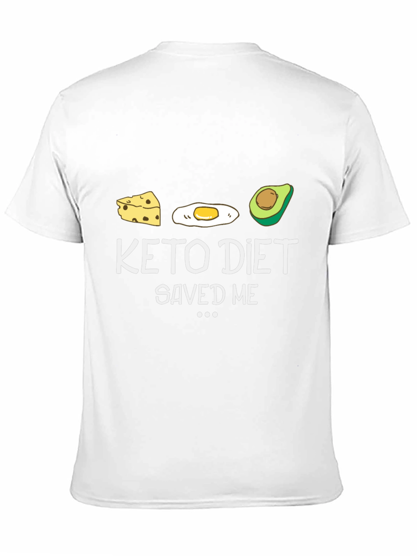 Black Keto Diet Saved Me Graphic T-Shirt - Black view 11