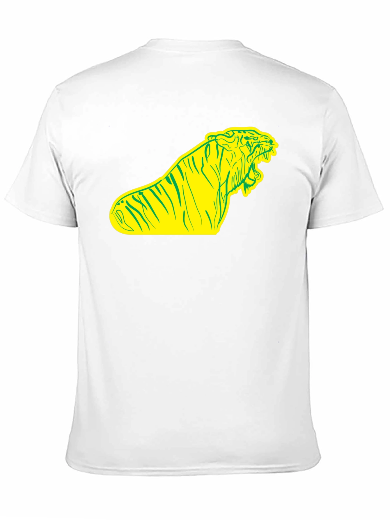 Black Bold Tiger Graphic Tee - Black Cotton T-Shirt view 11