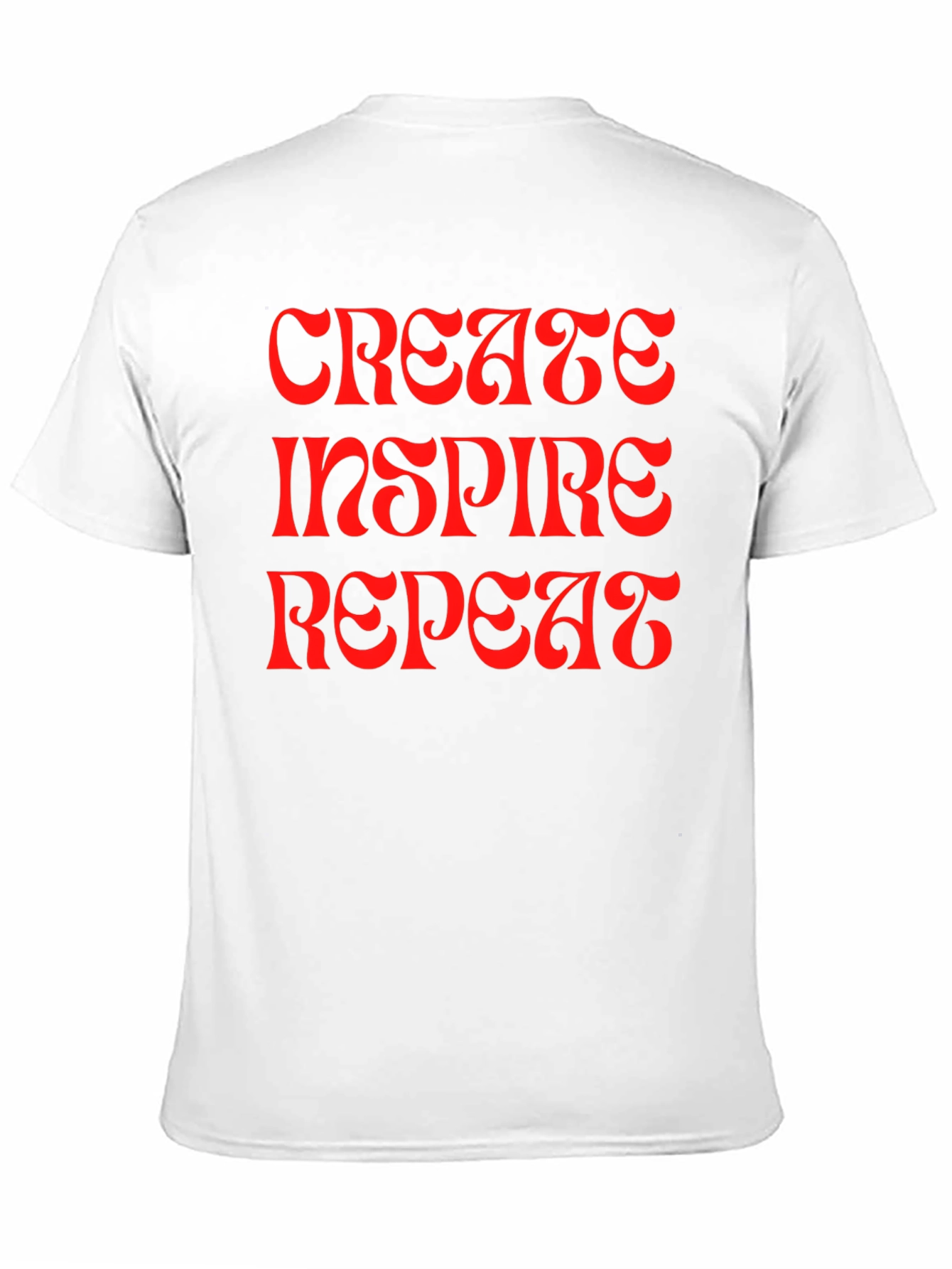 Black Create Inspire Repeat Graphic Tee view 11