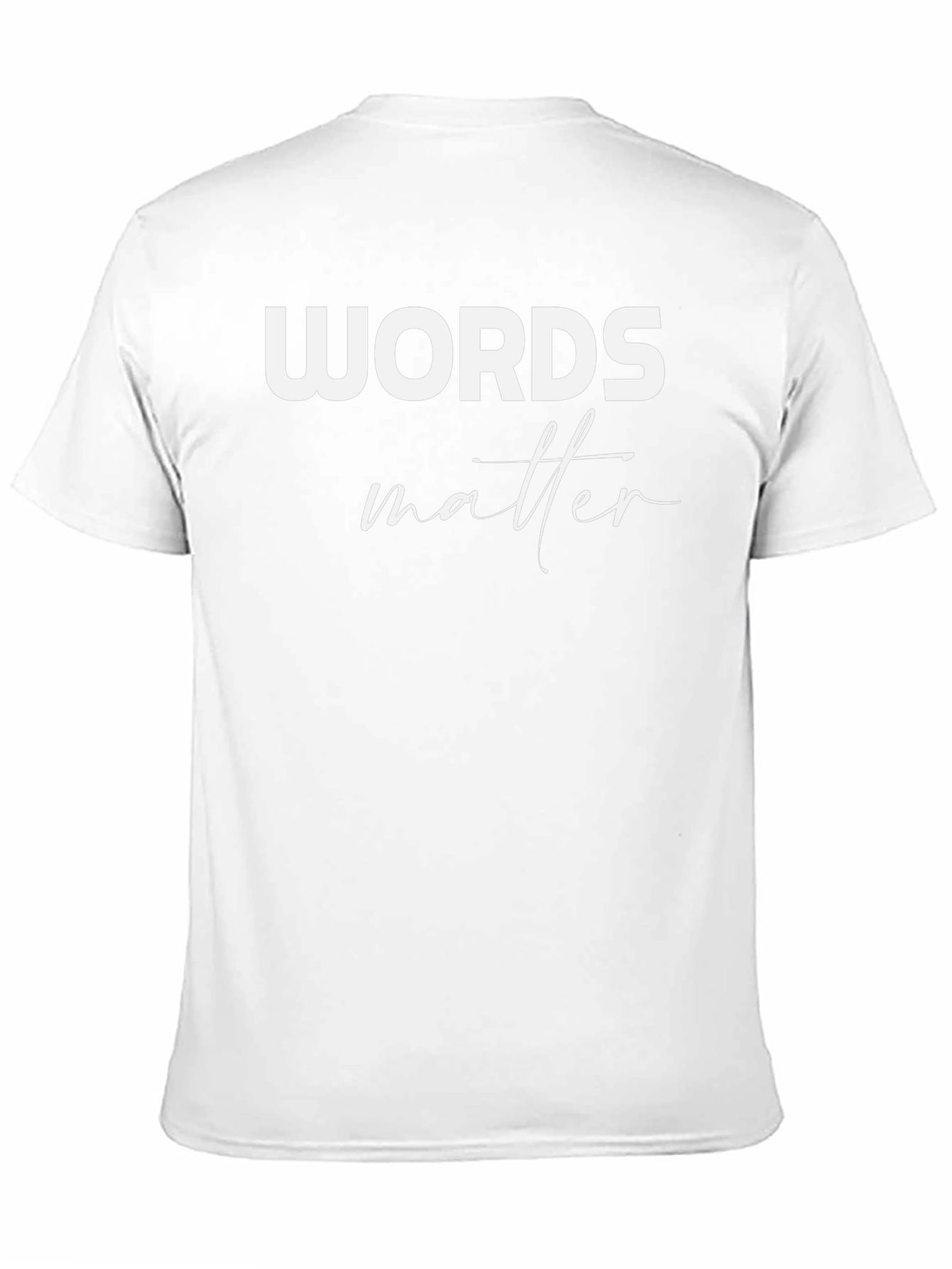Black Words Matter Graphic T-Shirt - Unisex view 11