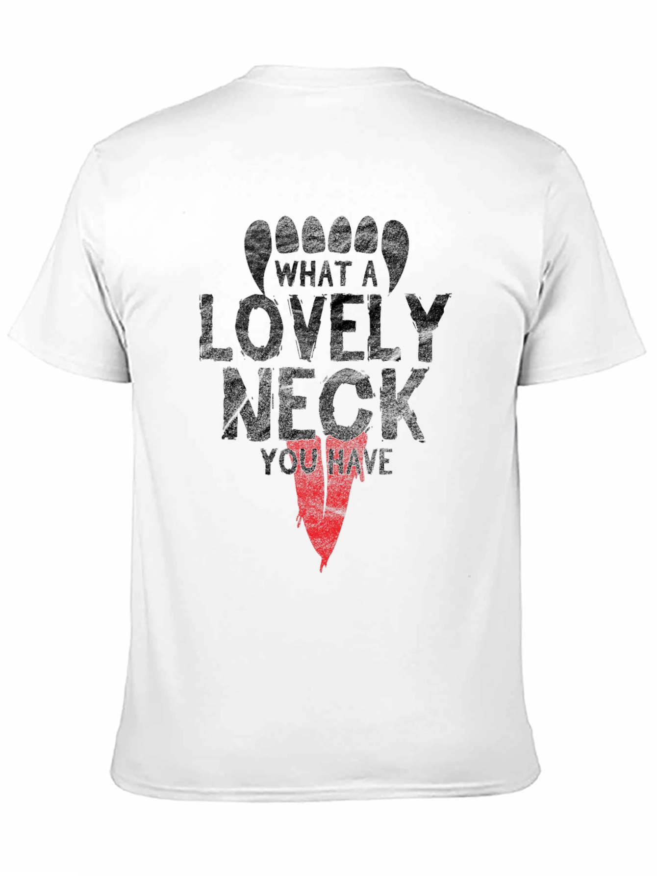 Black What a Lovely Neck T-Shirt Funny Graphic Tee view 11