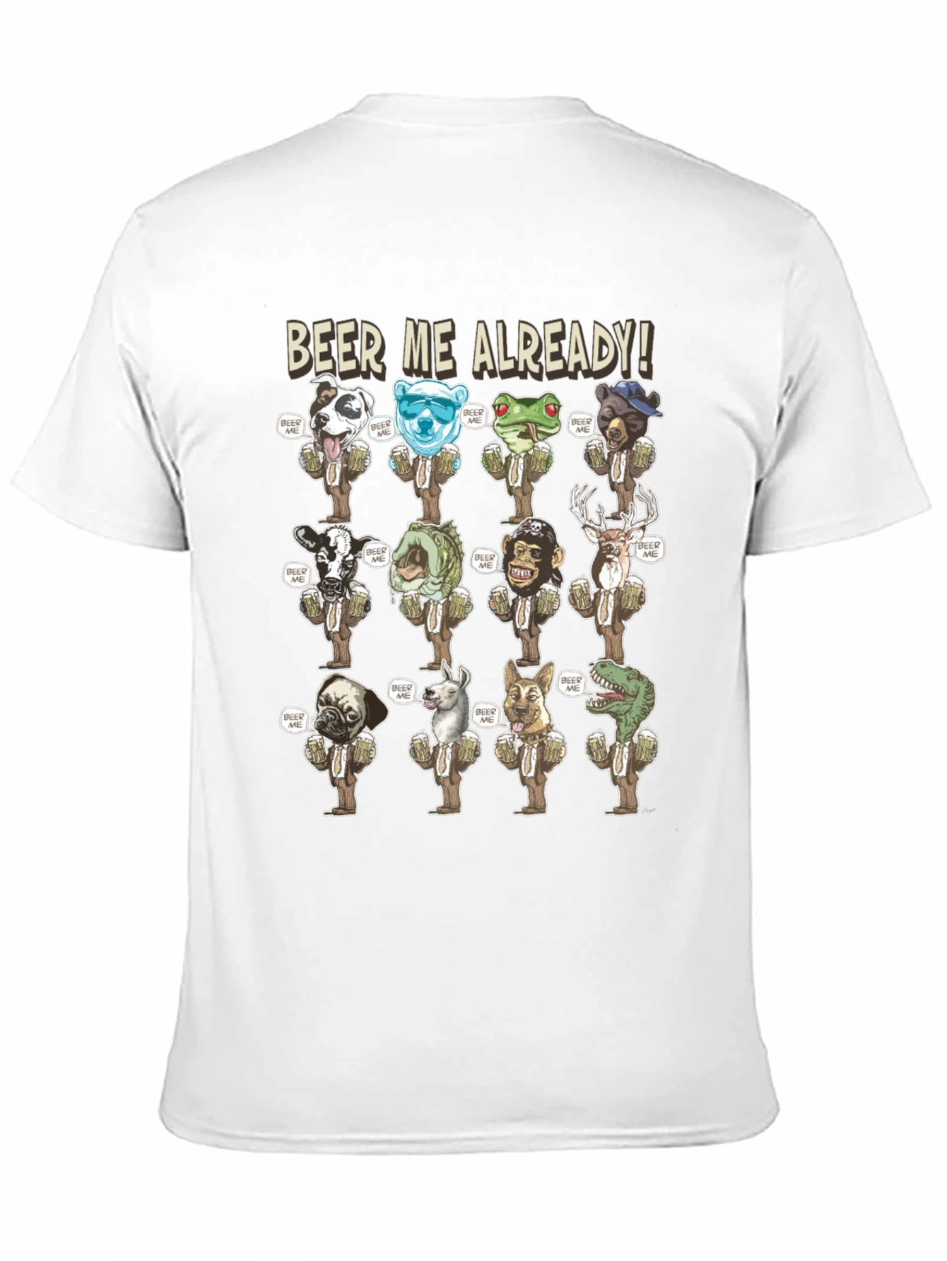 Black Beer Me Already Graphic T-Shirt view 11