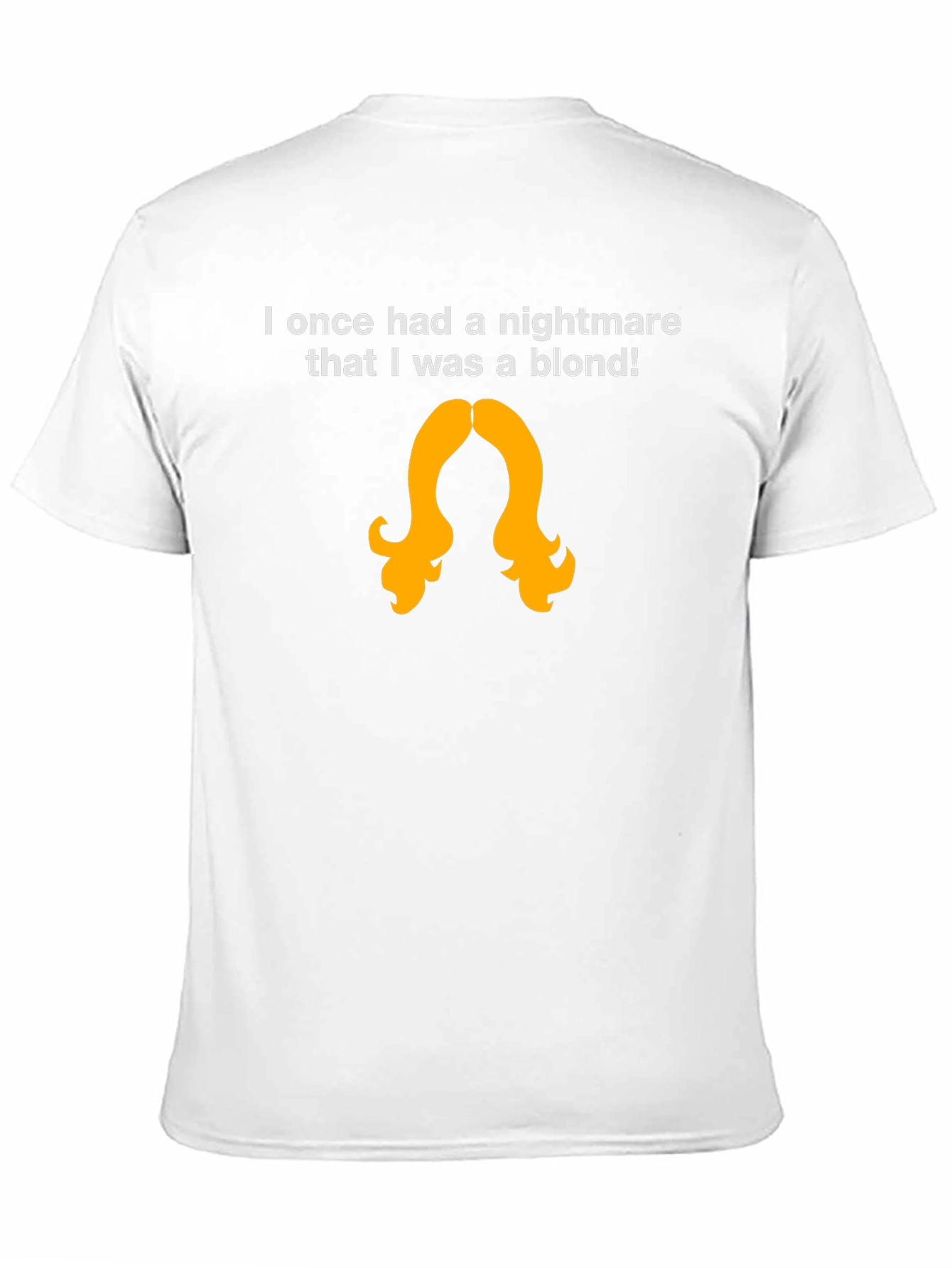 Black Nightmare Blonde T-Shirt - Funny Graphic Tee for Brunettes view 11