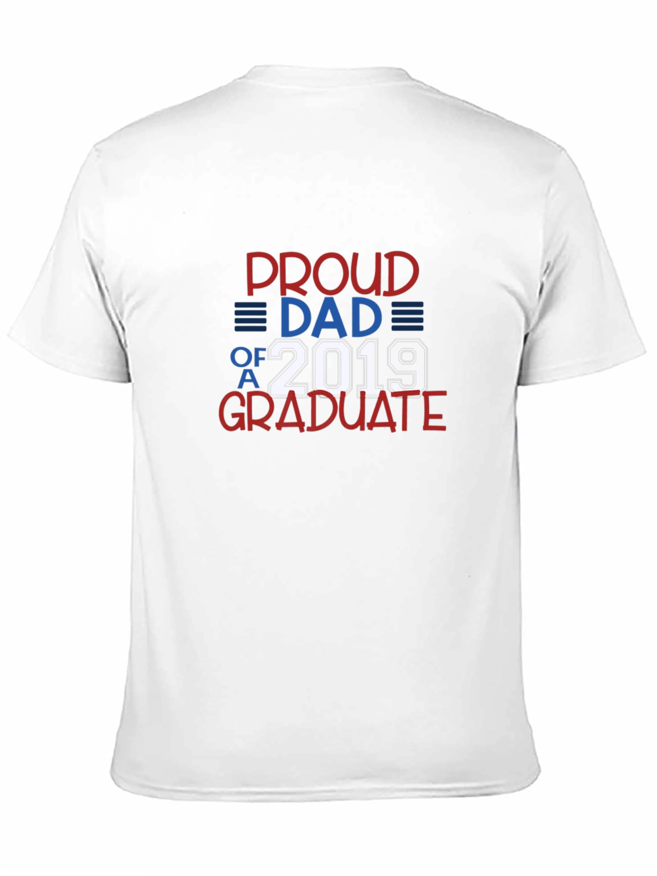 Black Proud Dad of a 2019 Graduate T-Shirt view 11