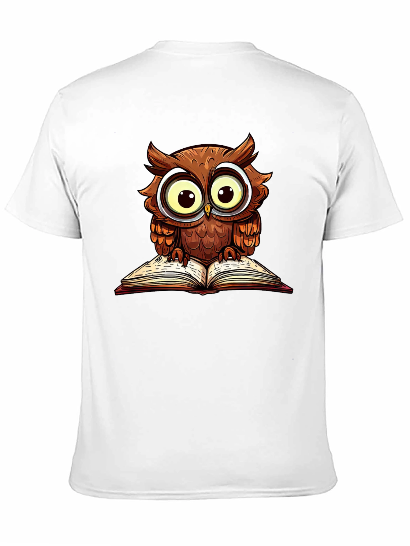 Black Owl Reading Book Graphic T-Shirt view 11