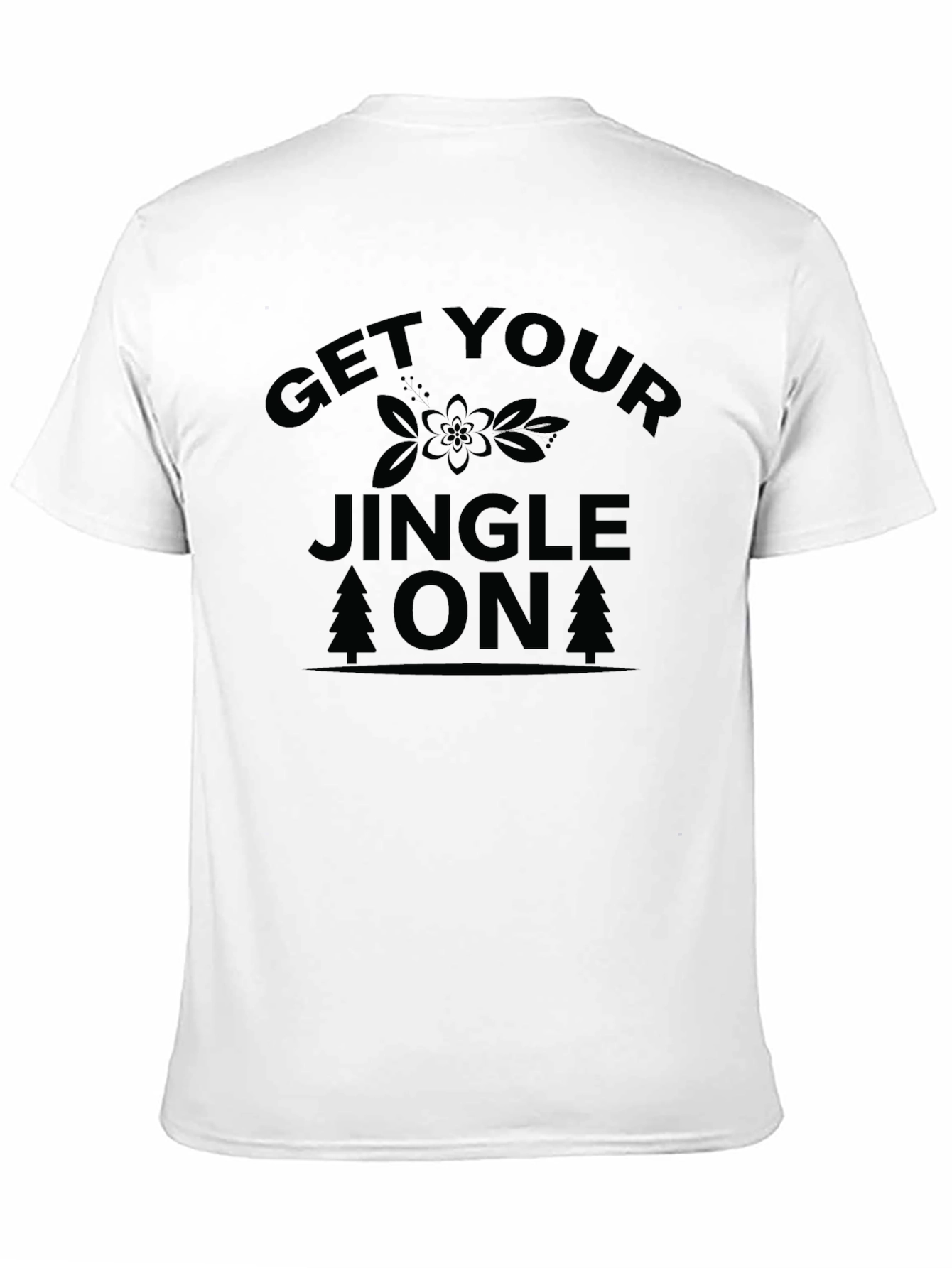 Black Get Your Jingle On Holiday Tee - Christmas T-Shirt view 11