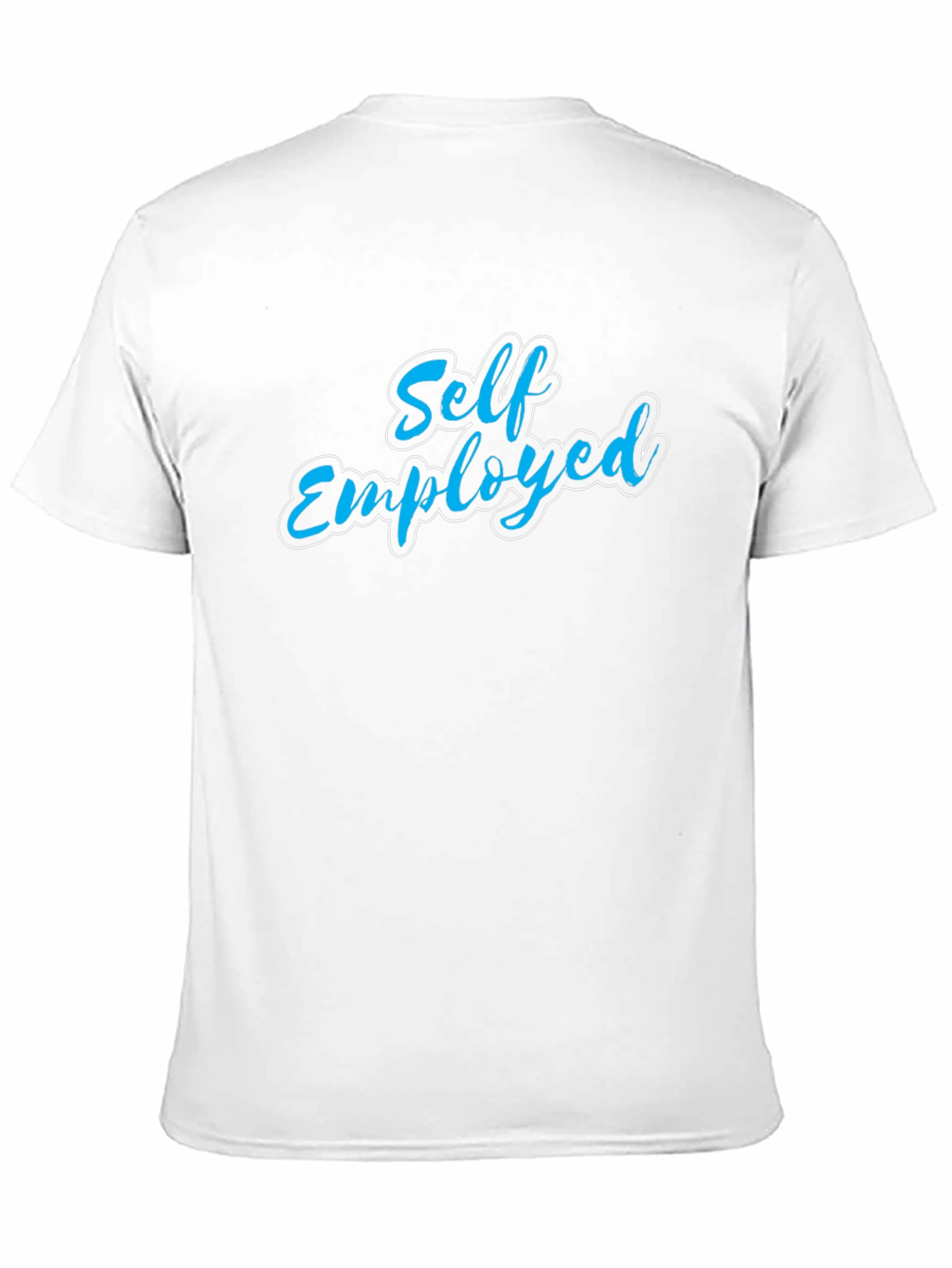 Black Self Employed T-Shirt - Black Crew Neck Tee view 11