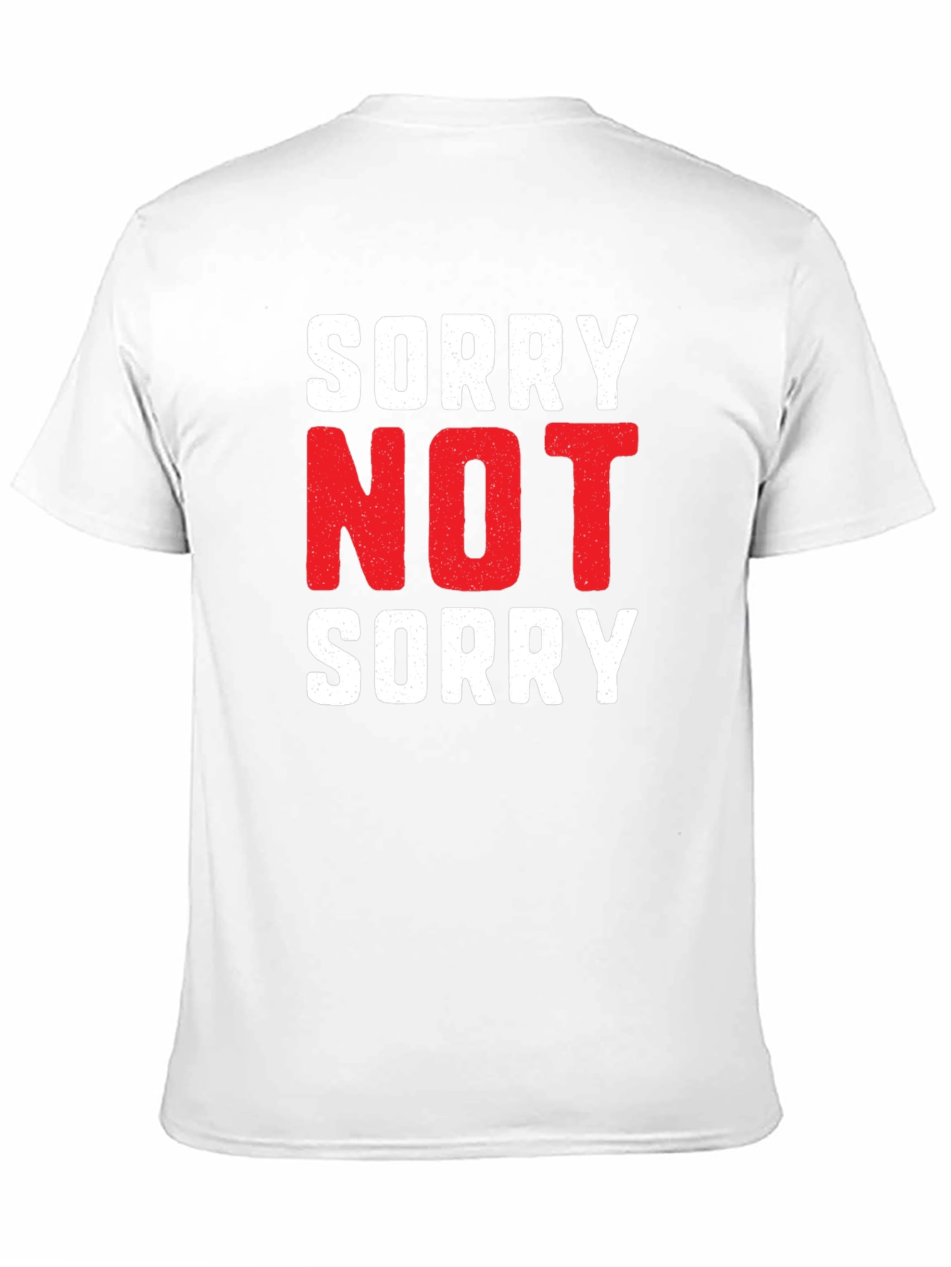 Black Sorry Not Sorry Graphic Tee - Black Cotton T-Shirt view 11